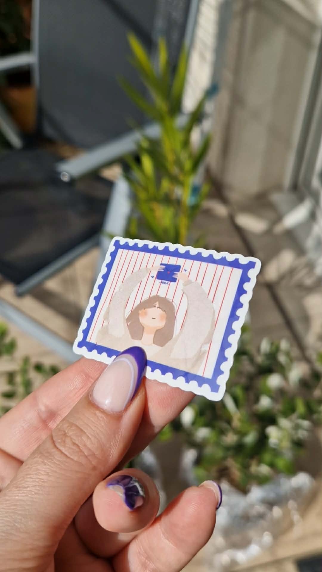 sticker timbre - warm paper club
