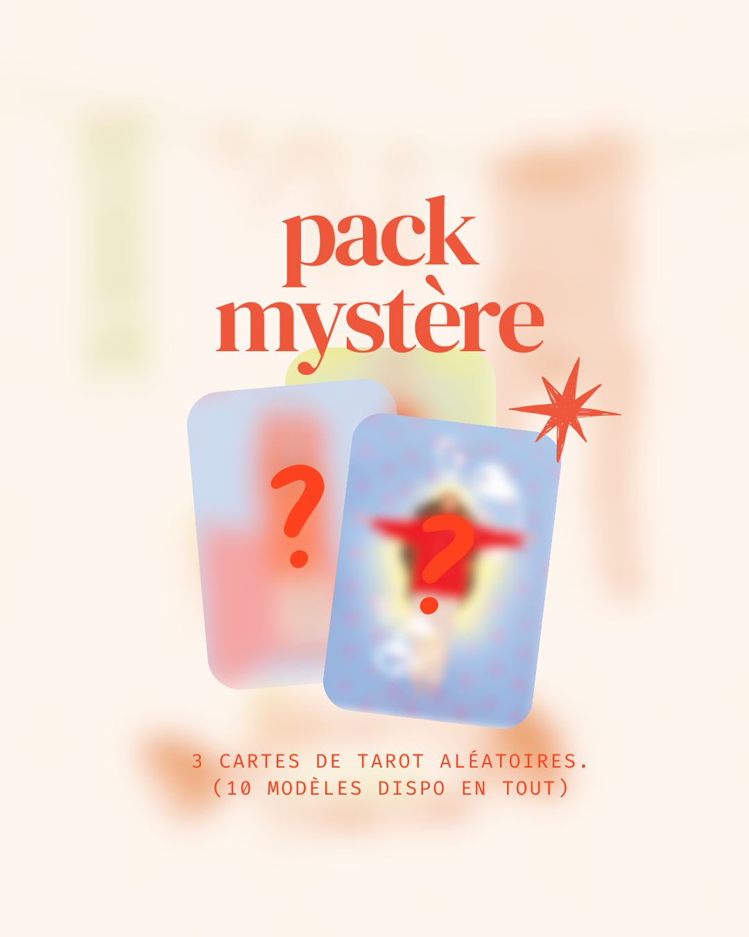 Pack Mystère - 3 cartes de tarot illustrées