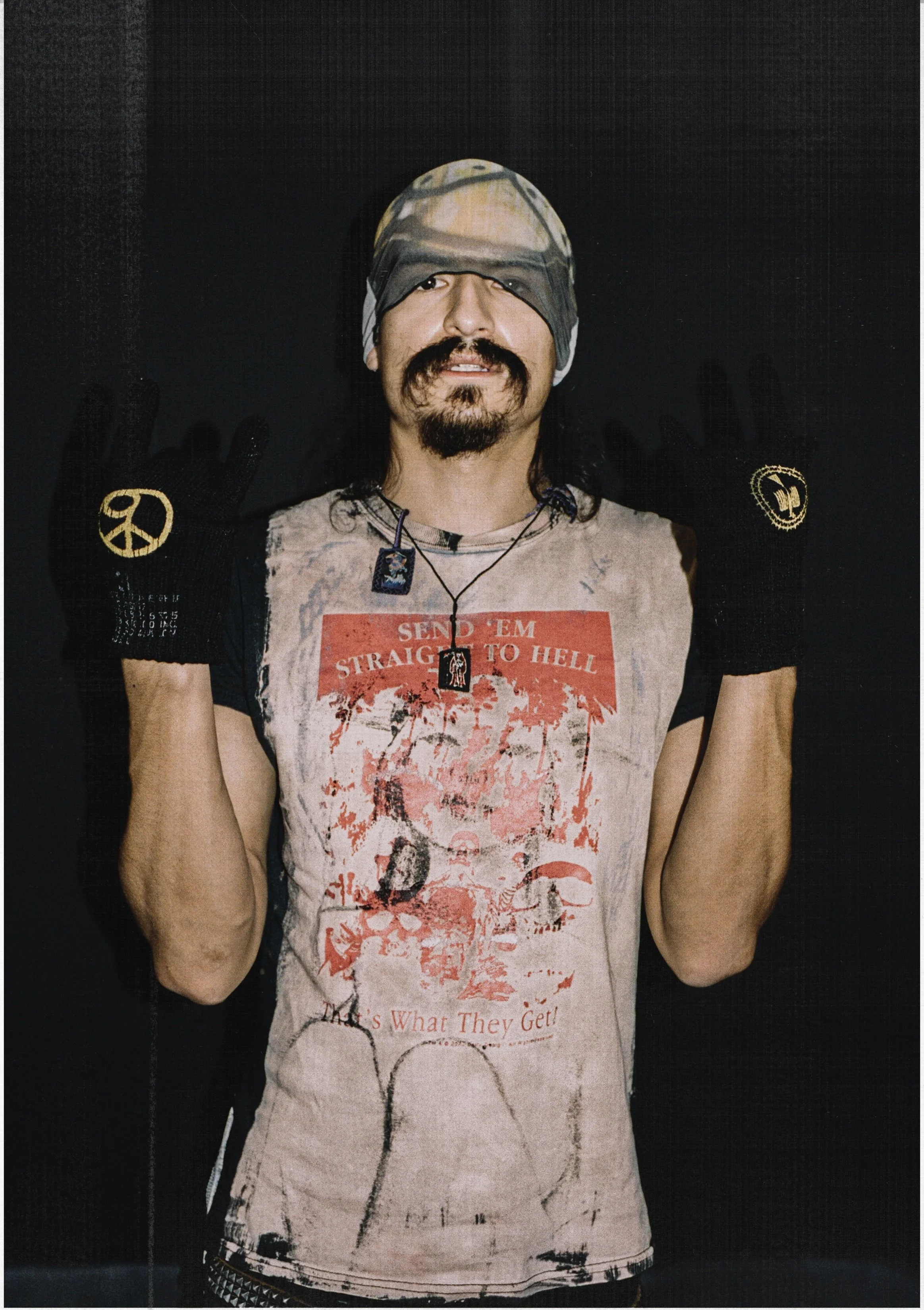 Artist Chito photographed in Sydney pop up