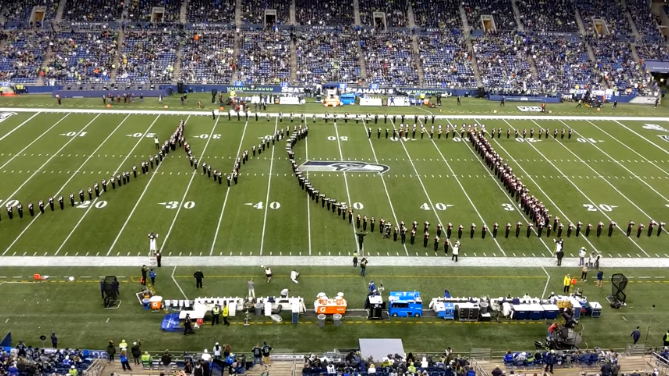 Performing at the Seahawk Halftime Show