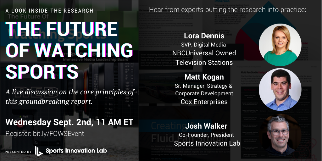 The Future of Watching Sports May Not Be About Watching At All