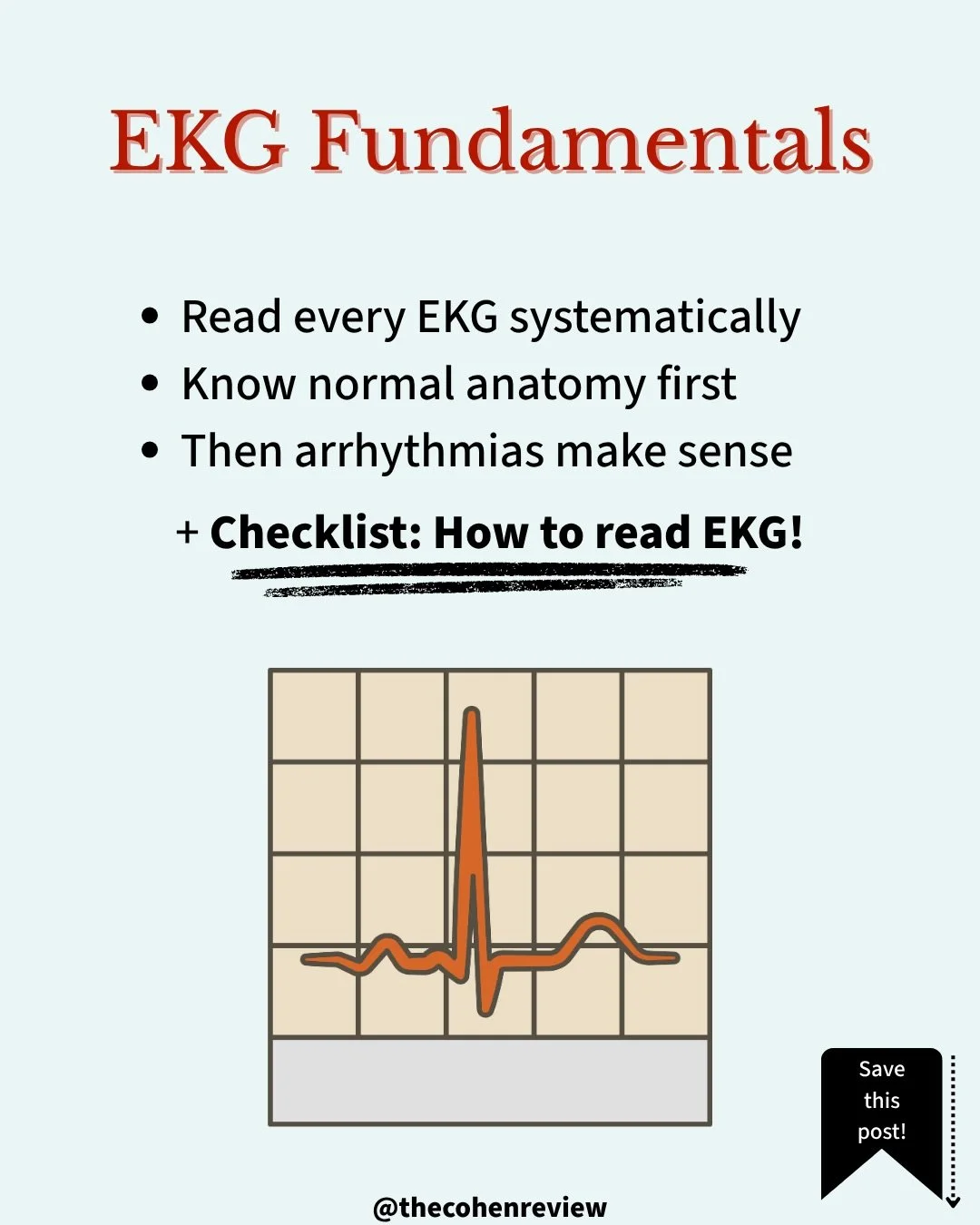 Don&rsquo;t read EKGs randomly&mdash;here&rsquo;s the one method that catches everything.

EKG interpretation feels overwhelming until you use a systematic approach. The same 7-step method cardiologists use works for every single EKG. Once you commit