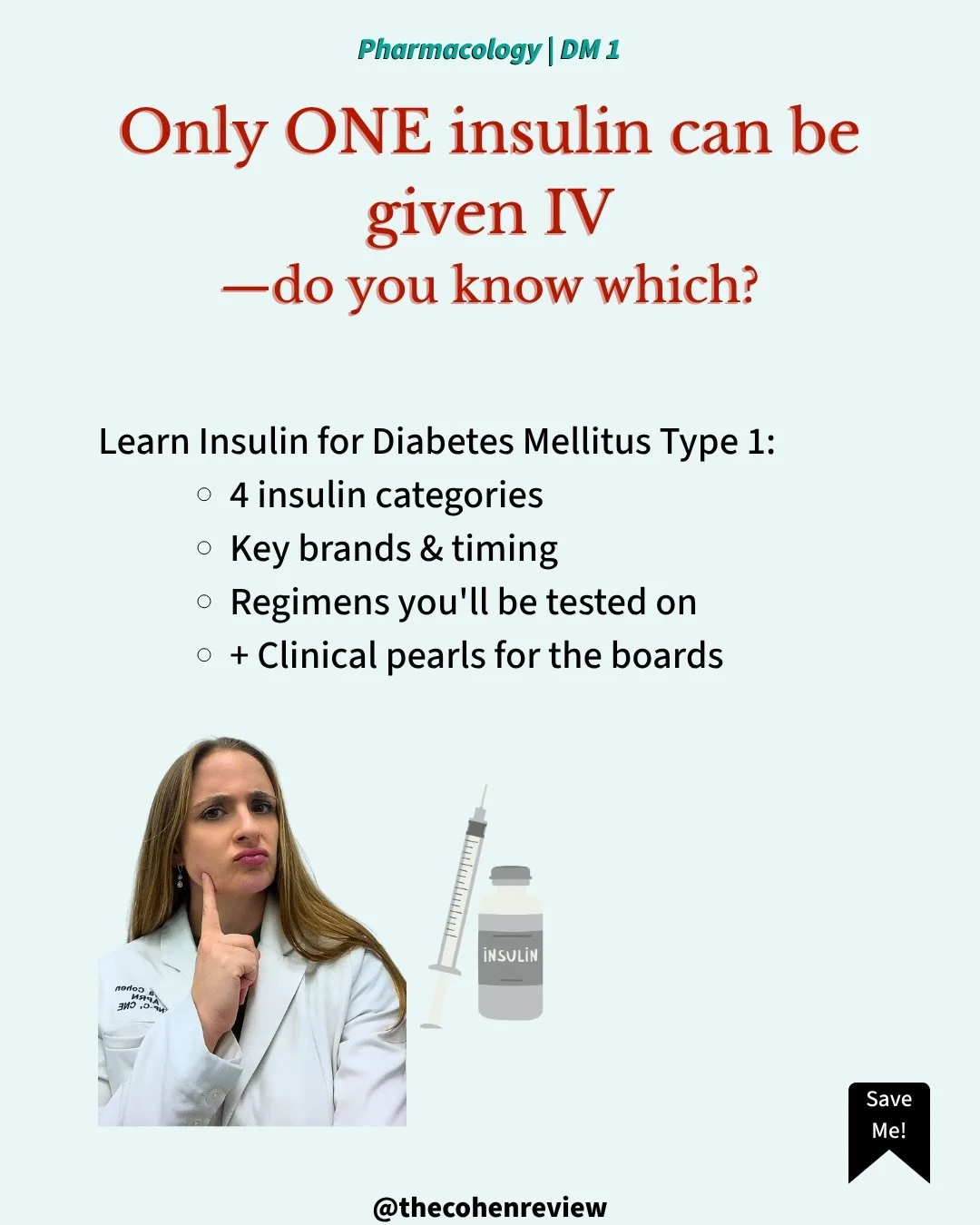 Which insulin can be given IV? If you hesitated, this post is for you. 💉

Here&rsquo;s what most students memorize but never actually understand:

🧬 WHY does Regular insulin work IV when rapid-acting analogs don&rsquo;t?

It comes down to formulati