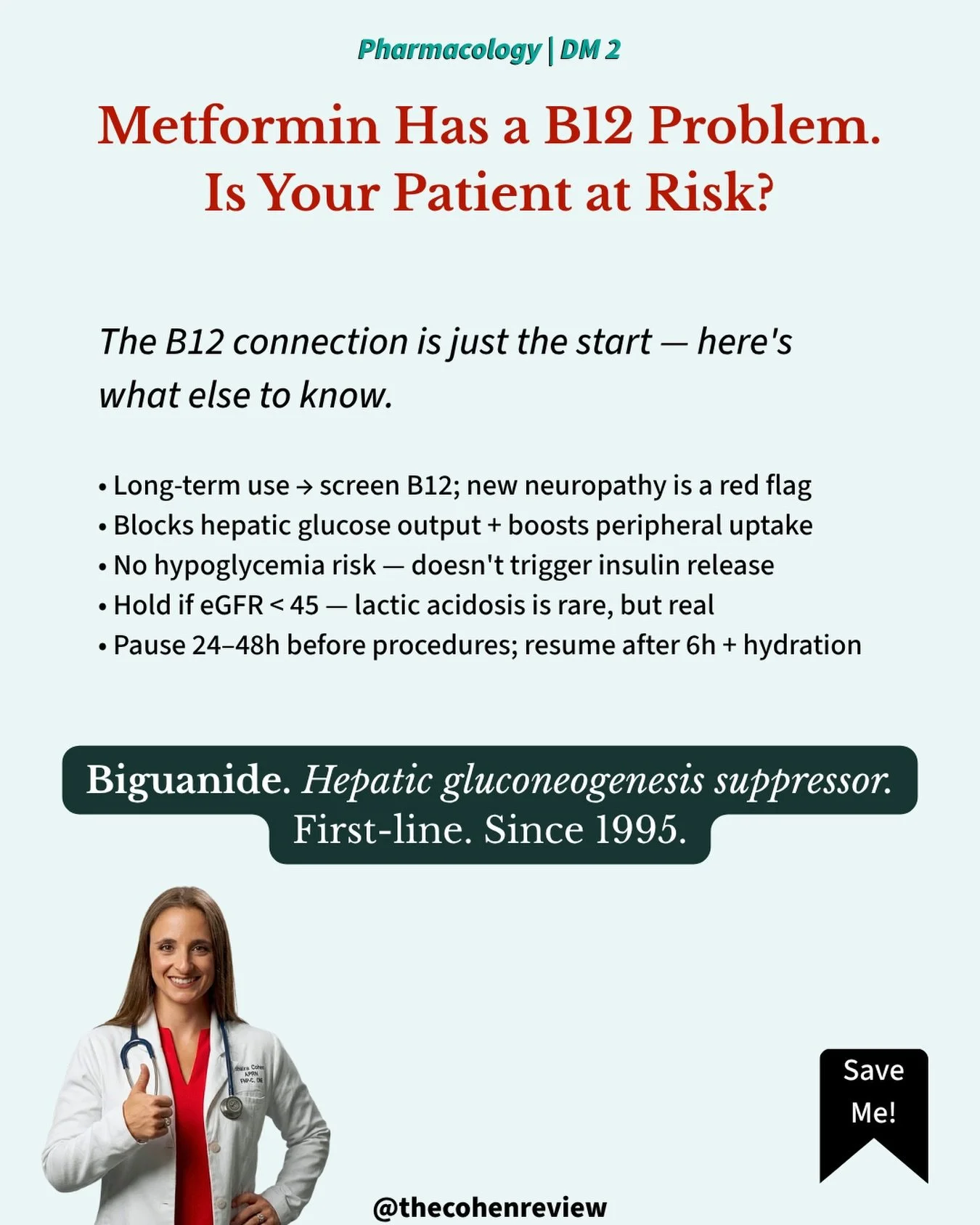 Here&rsquo;s a scenario that happens more than we&rsquo;d like to admit: a patient on metformin for years comes in reporting tingling in their feet. You work them up for diabetic peripheral neuropathy, adjust management accordingly &mdash; and nobody