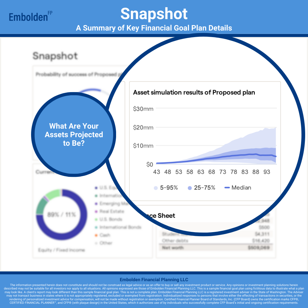 Snapshot Asset Projection Financial Goal Plan