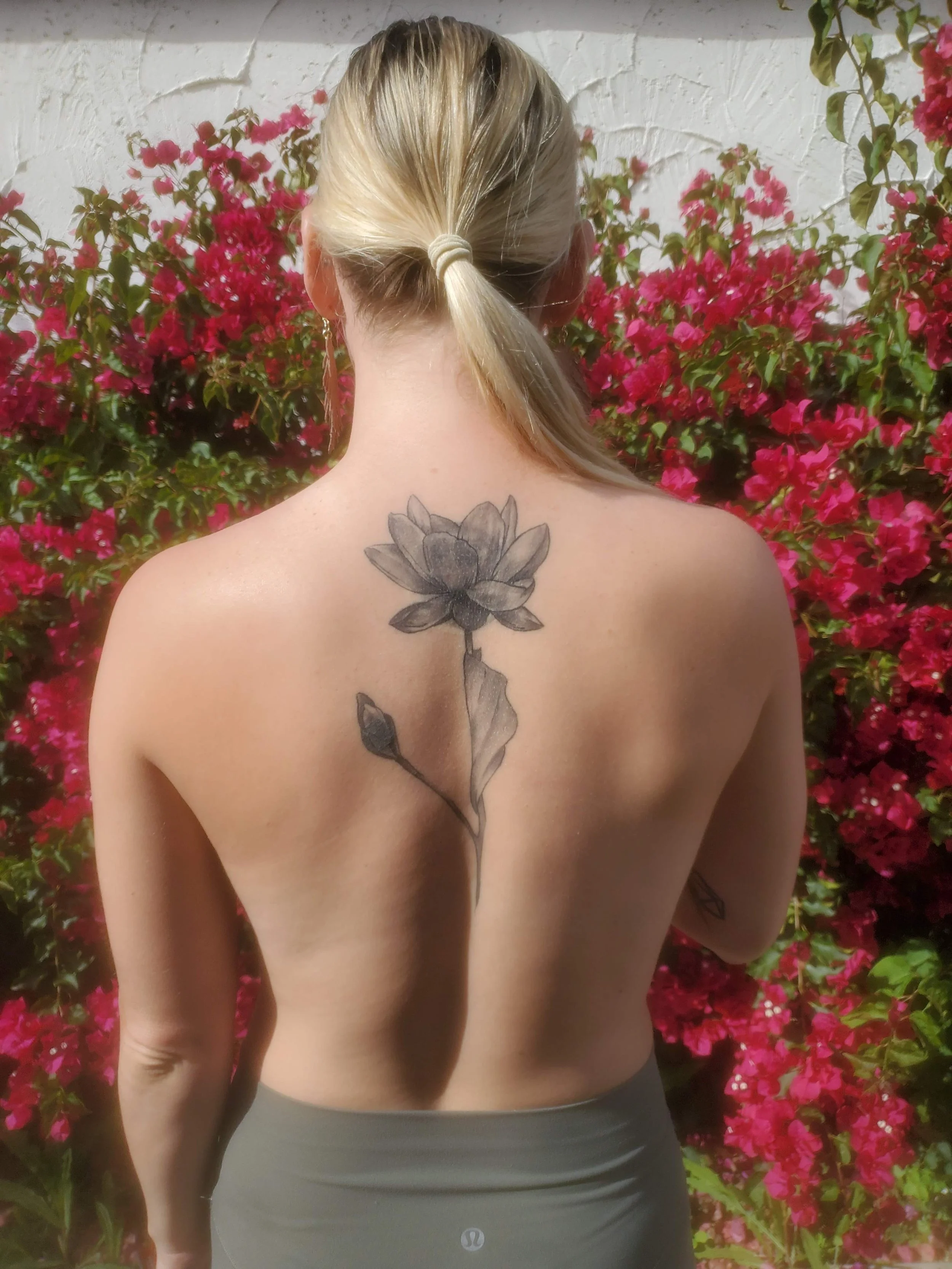 Healed cover up tattoo