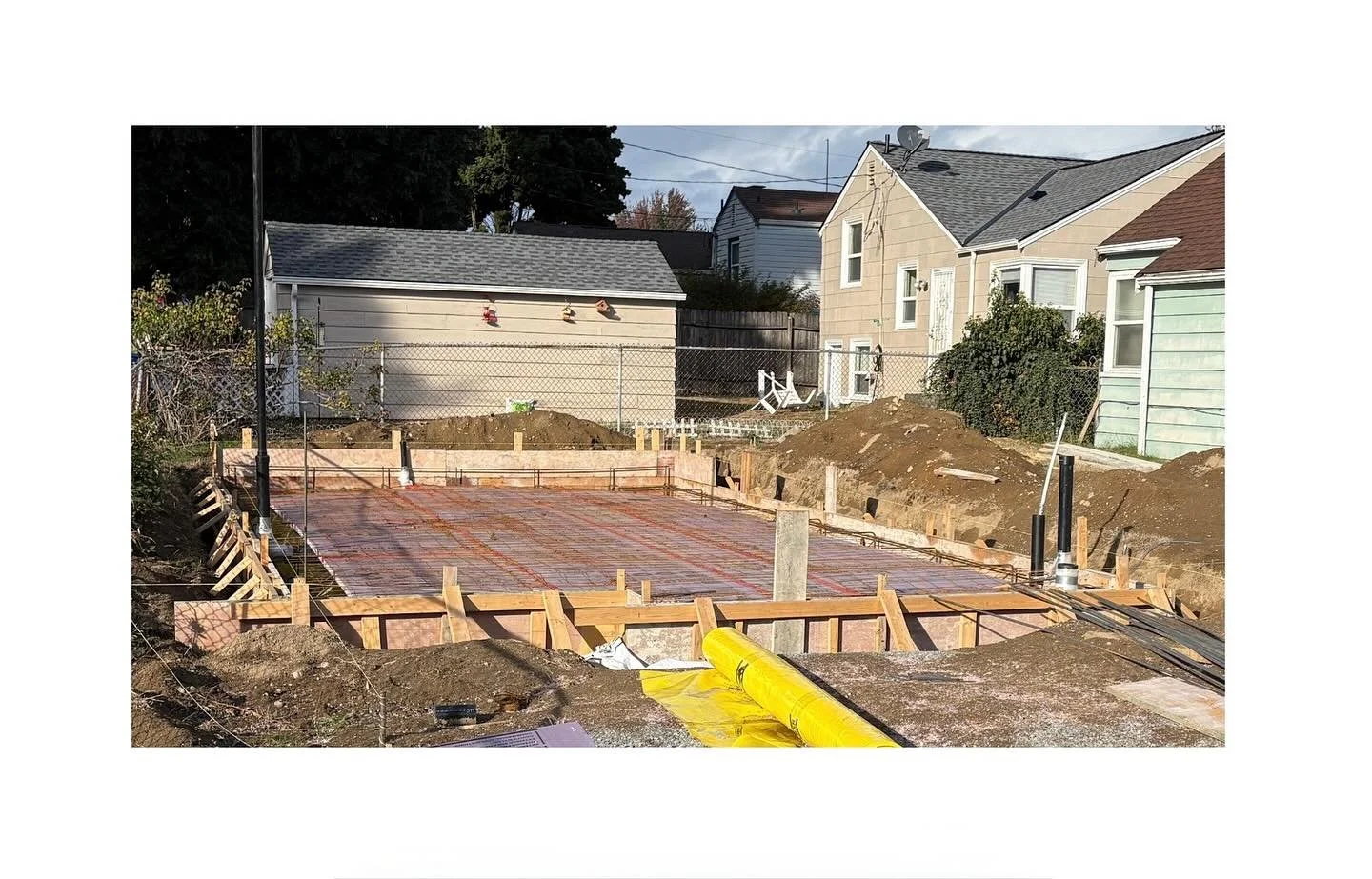 Construction has started, and foundations are almost ready for concrete on our South Seattle DADU!

#dadu #construction #seattlearchitect