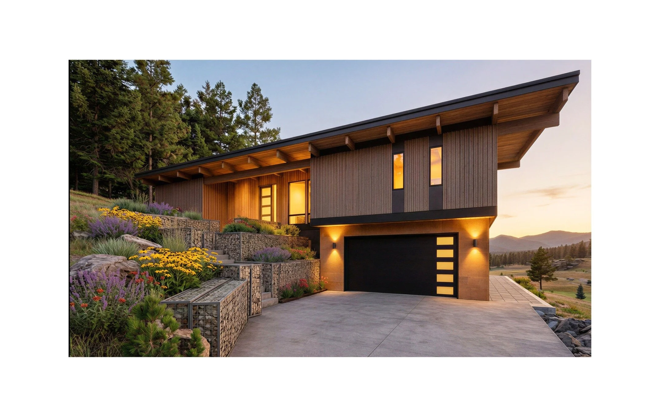 Blending natural, warm materials that complement the site and its context is a key driver in our design process. Our Club View Retreat project, located in Sandpoint&rsquo;s Idaho Club community, does just that&mdash;featuring exposed wood beams and w