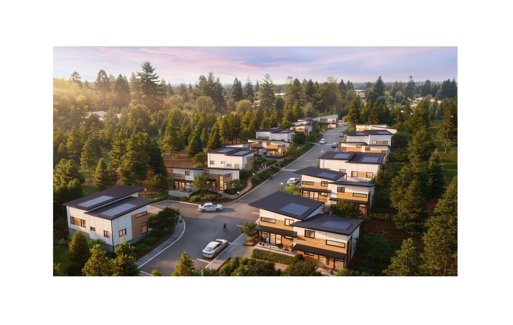 Excited to be working on this community driven workforce housing project in Burien, Washington. This 27-unit, cottage-style duplex community helps address an important middle-housing need while thoughtfully fitting within the existing low-density sin