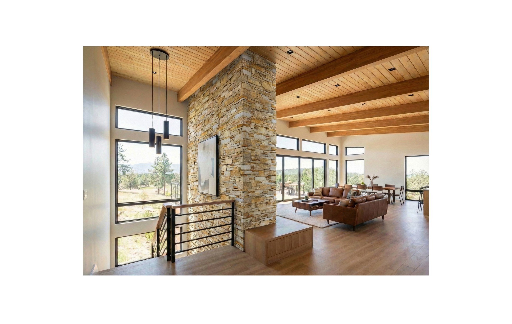 Not a bad entry view!

Expansive glass and simple architectural forms create a seamless connection to the natural outdoors.

#idahoarchitecture #midcenturymodern #mountainarchitecture