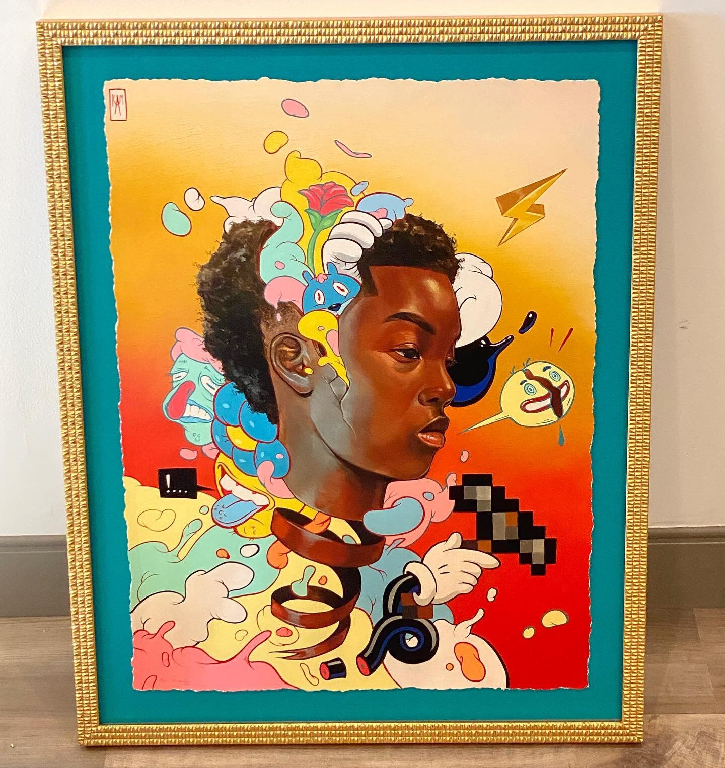 Just finished framing this gorgeous print by @kaylamay_art. Surround yourself with art that speaks to you and have fun with framing! #thewallmuse
.

Unwind, 2020
Fine art print on Signa Smooth 300gsm cotton rag paper with decked edges
24 &times; 18 i