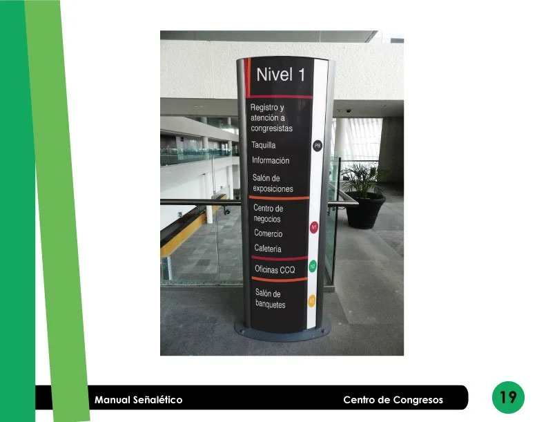 Mockup of sign in location