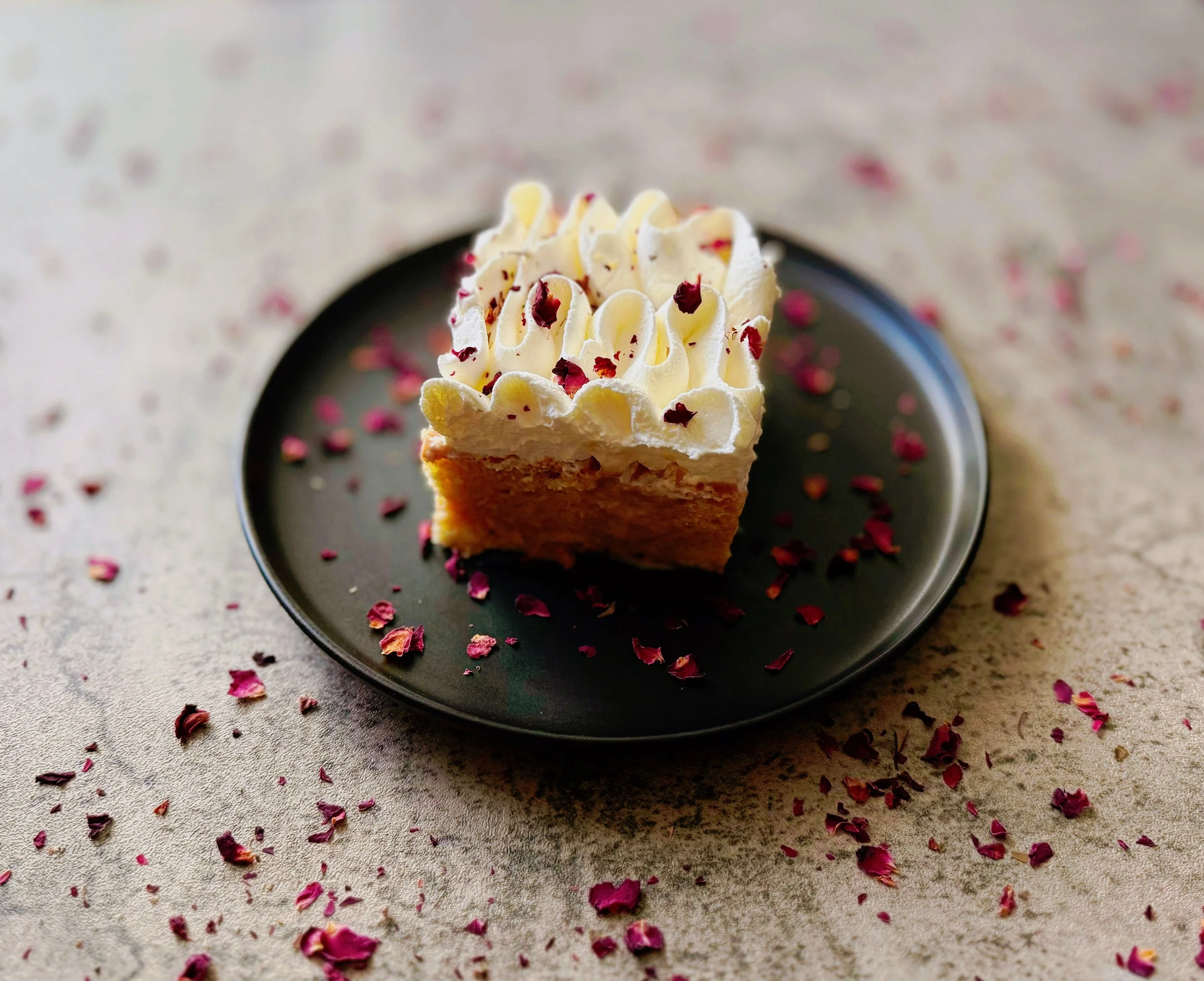 rose tres leches cake