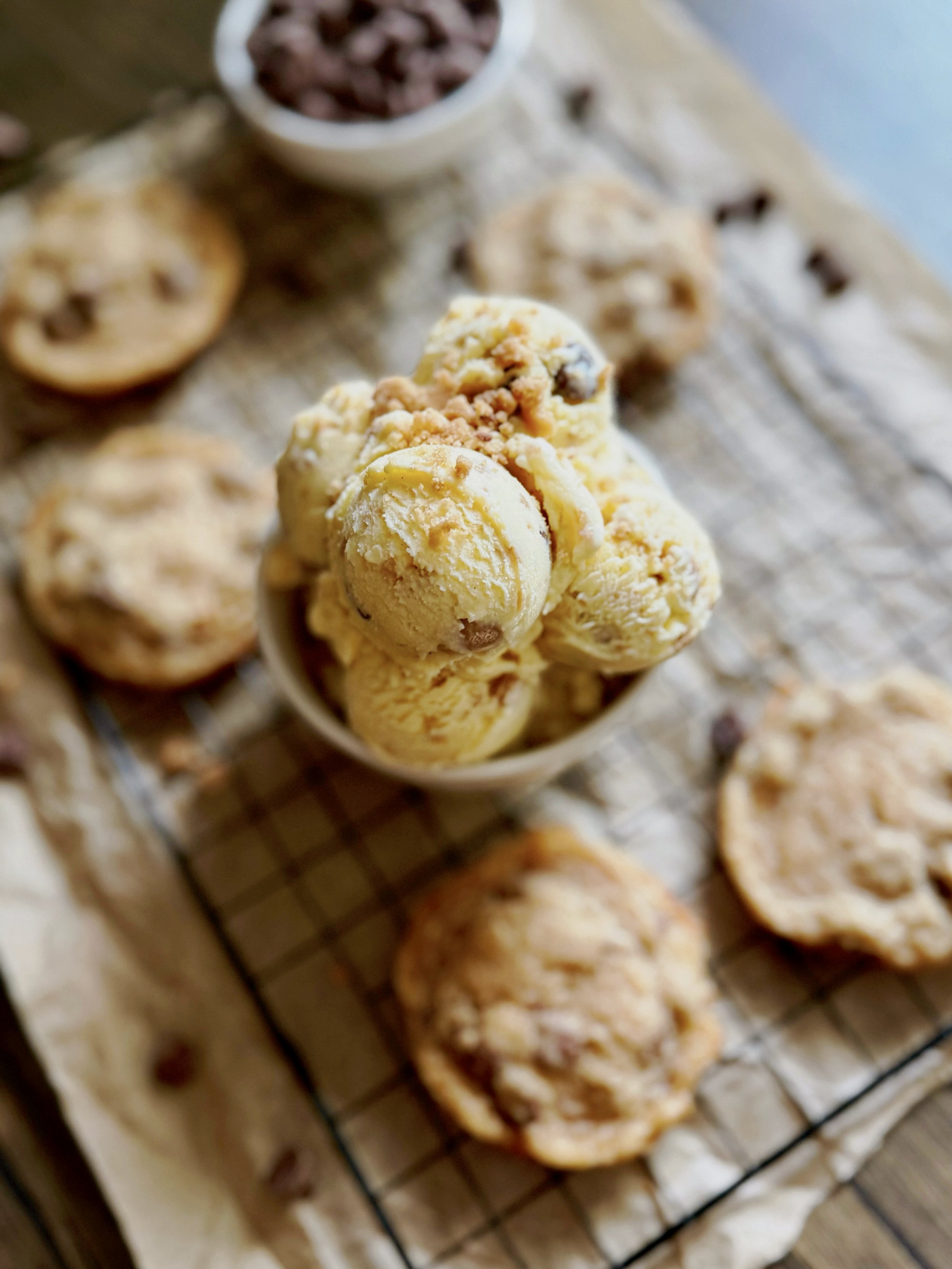 chocolate chip cookie dough ice cream