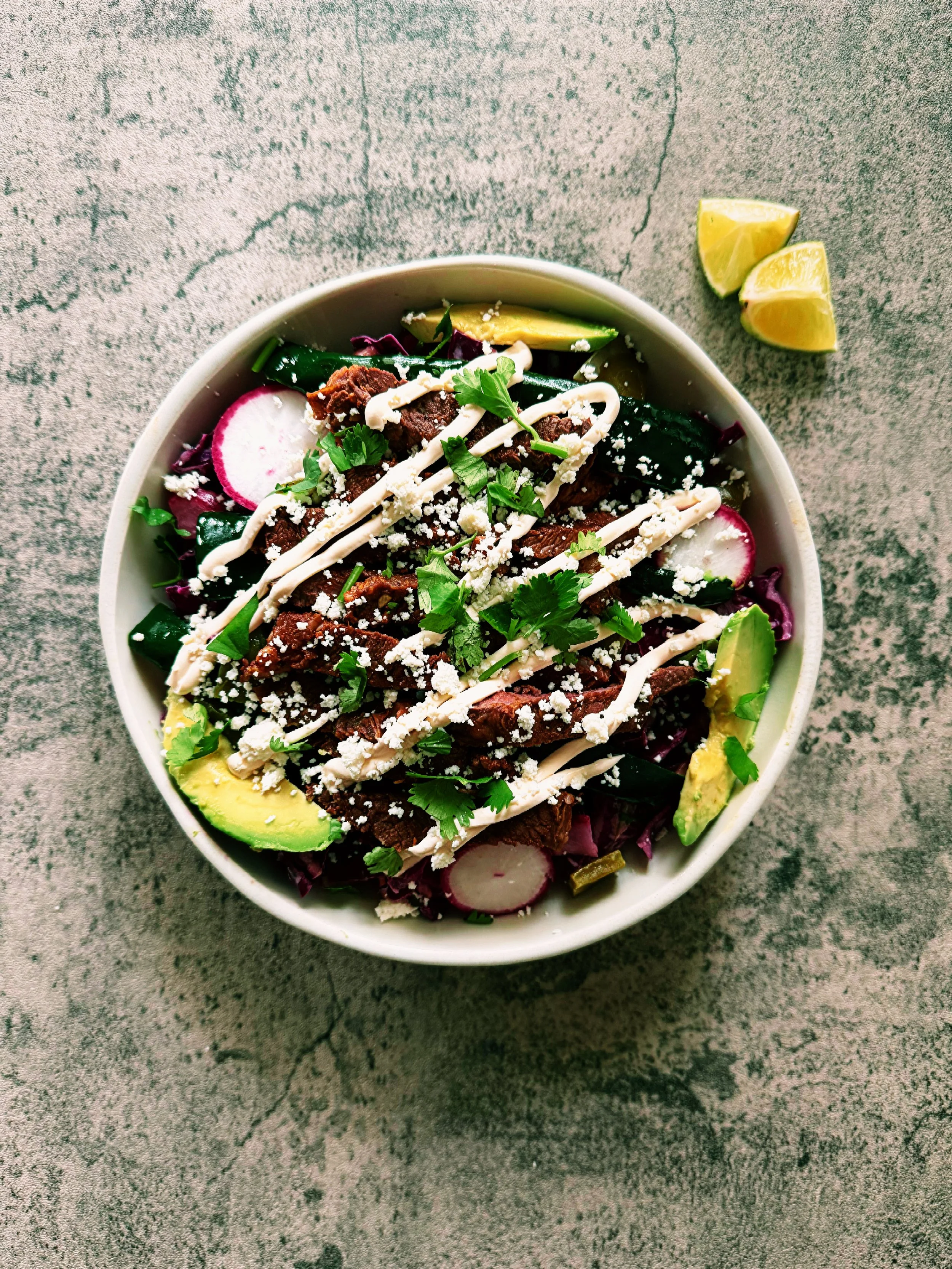 cactus &amp; carne salad