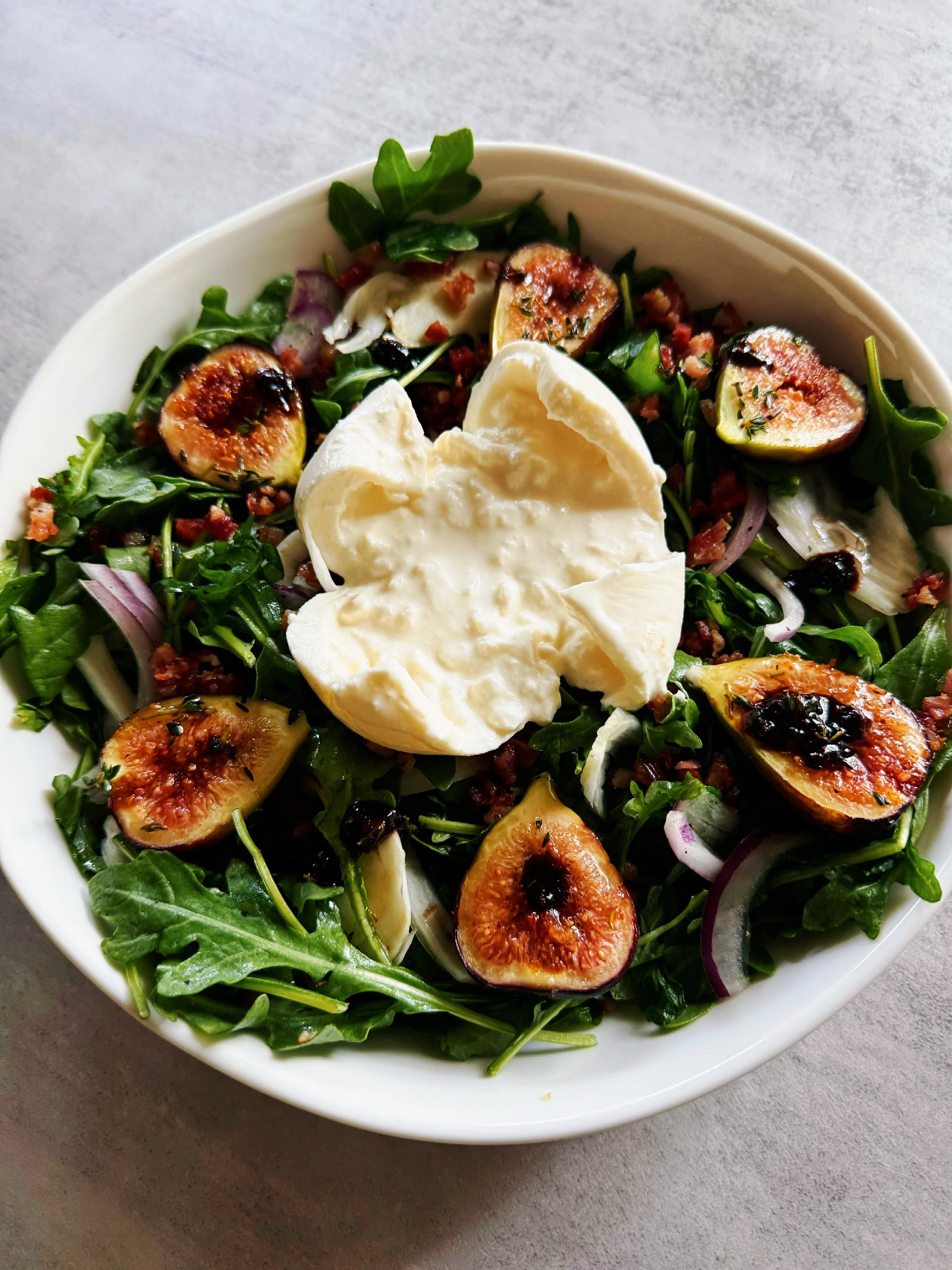 fig and pancetta salad