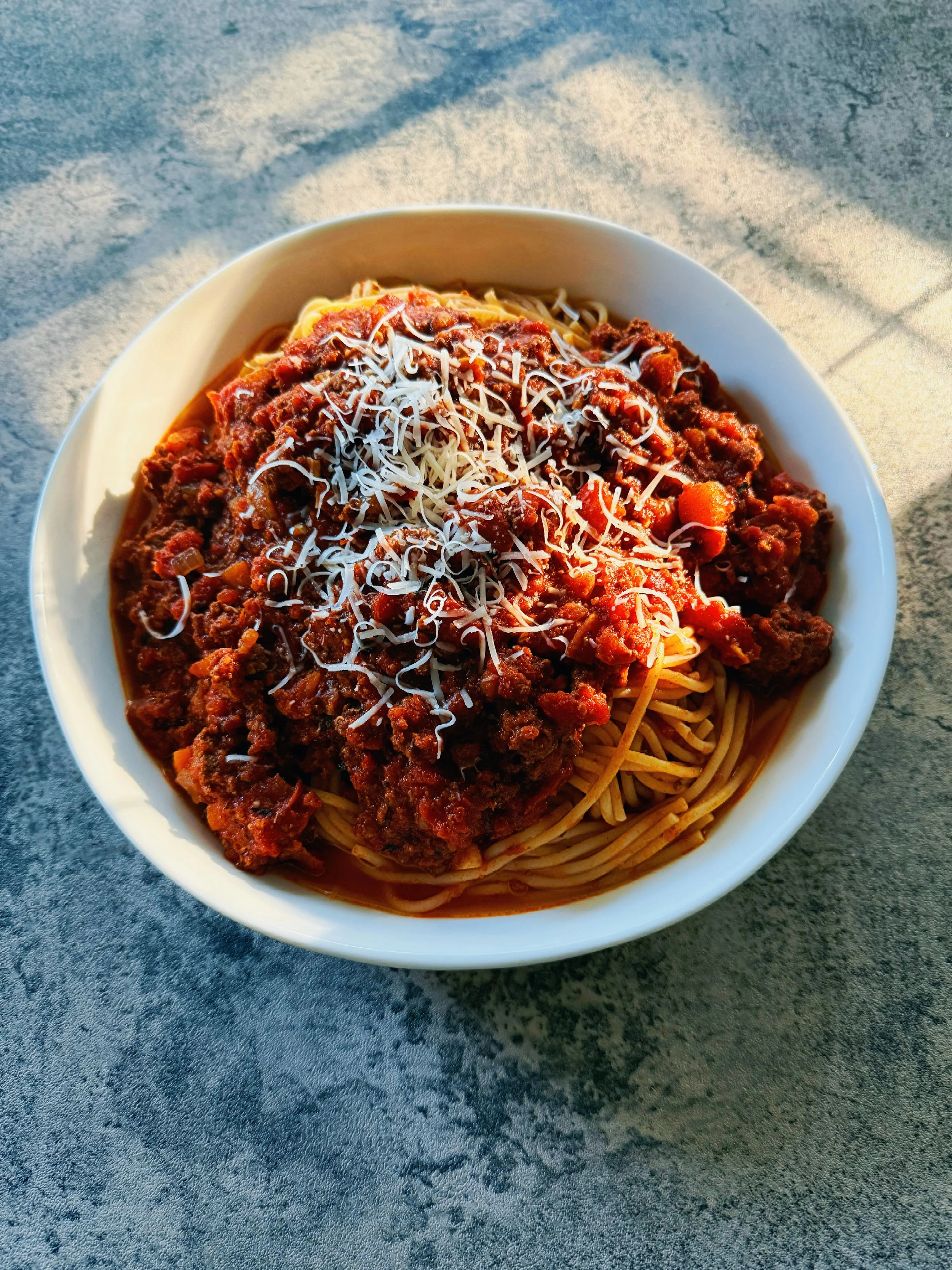 spaghetti with meat sauce