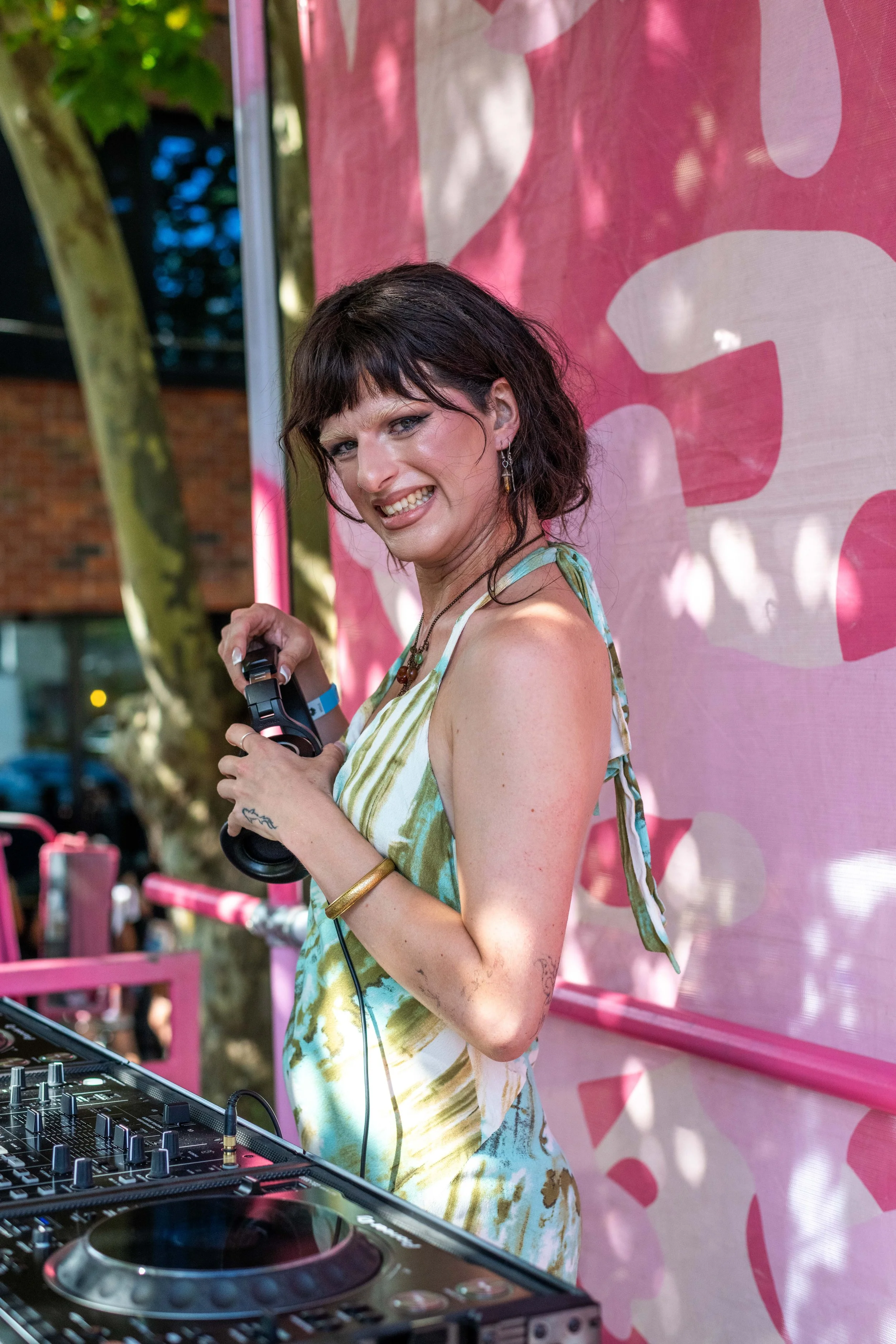 Girl Whatever smiles for the camera.