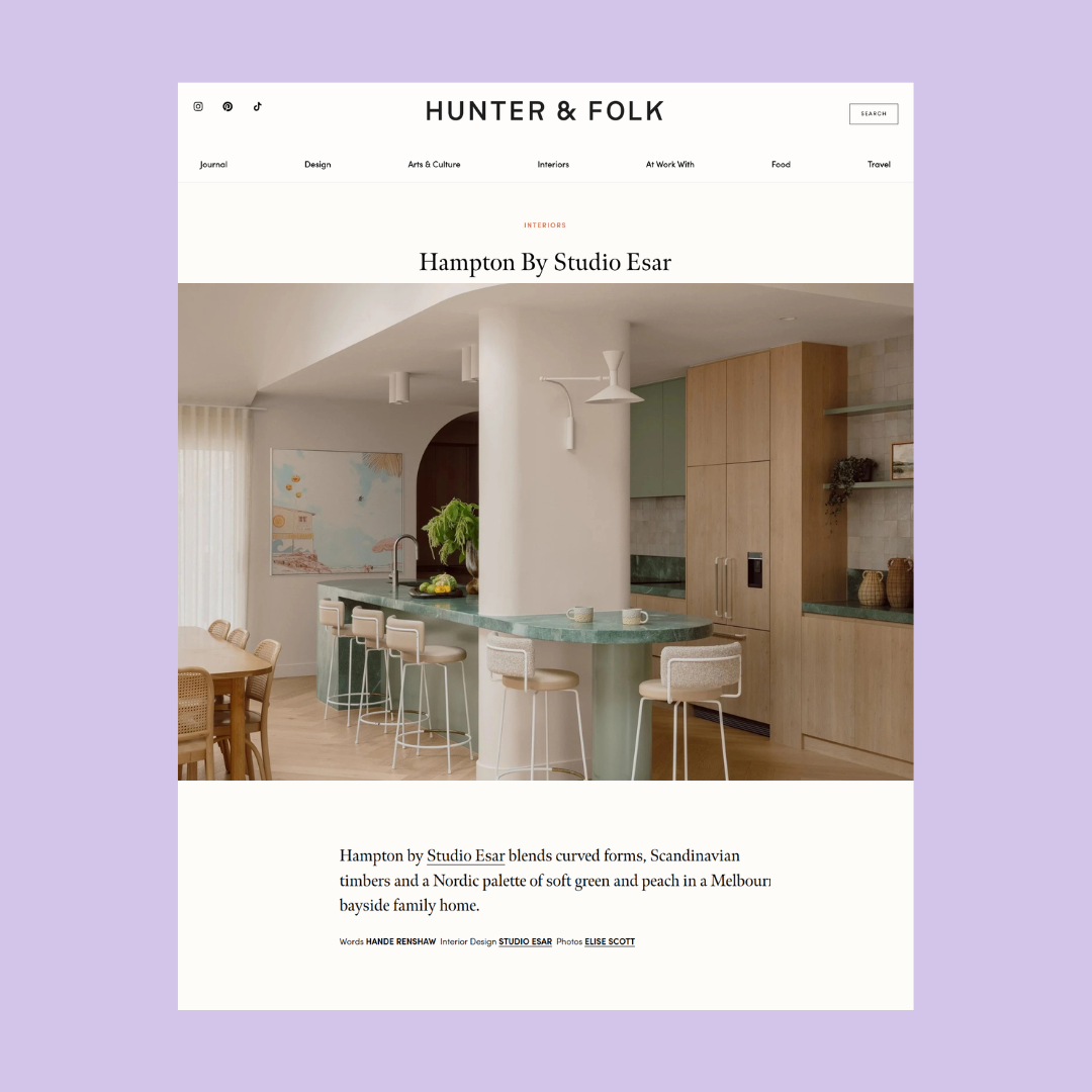Hampton Interior design by Studio Esar