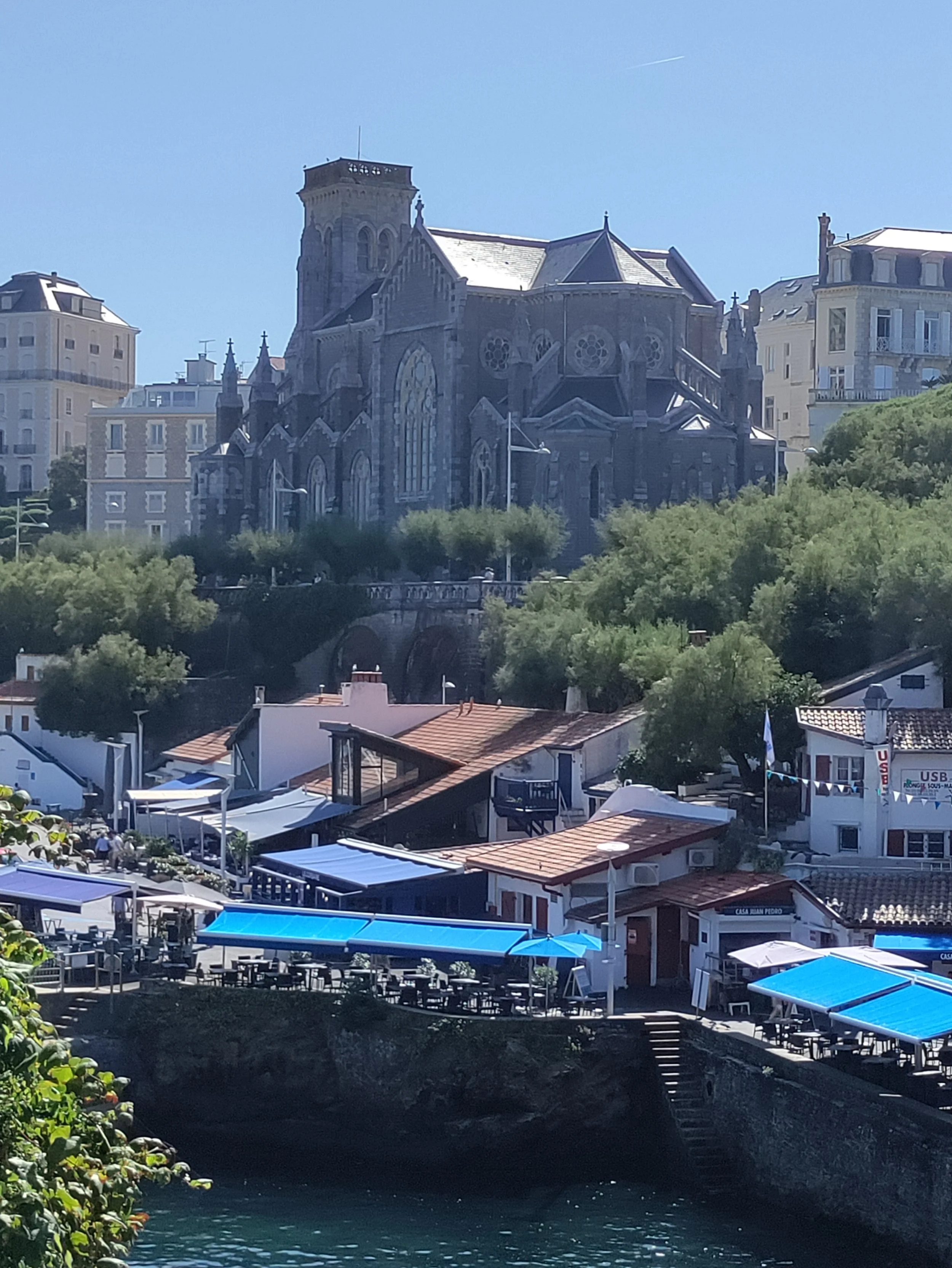 Biarritz:  behind the harbor