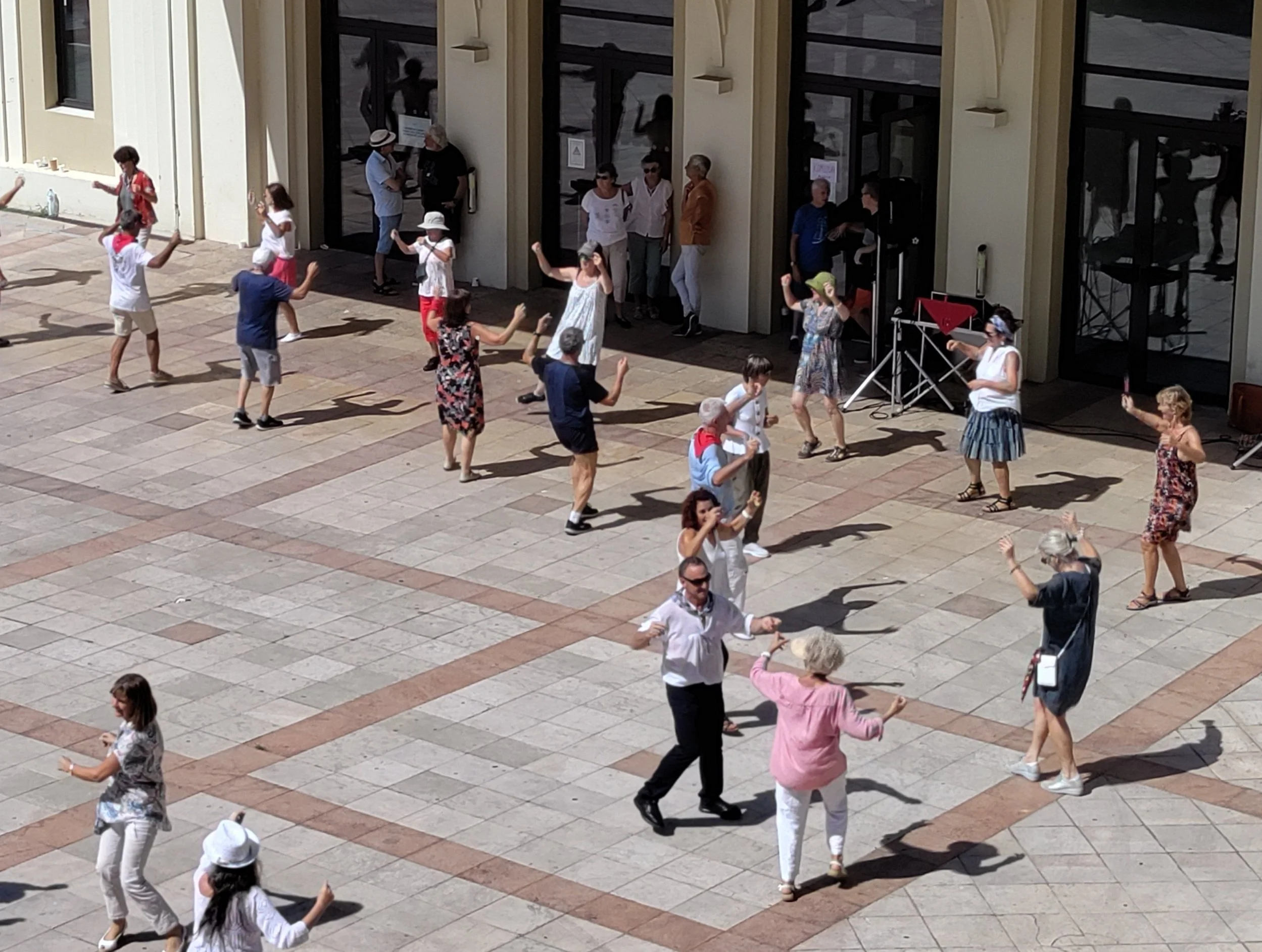 Biarritz: traditional Basque dancing in the square