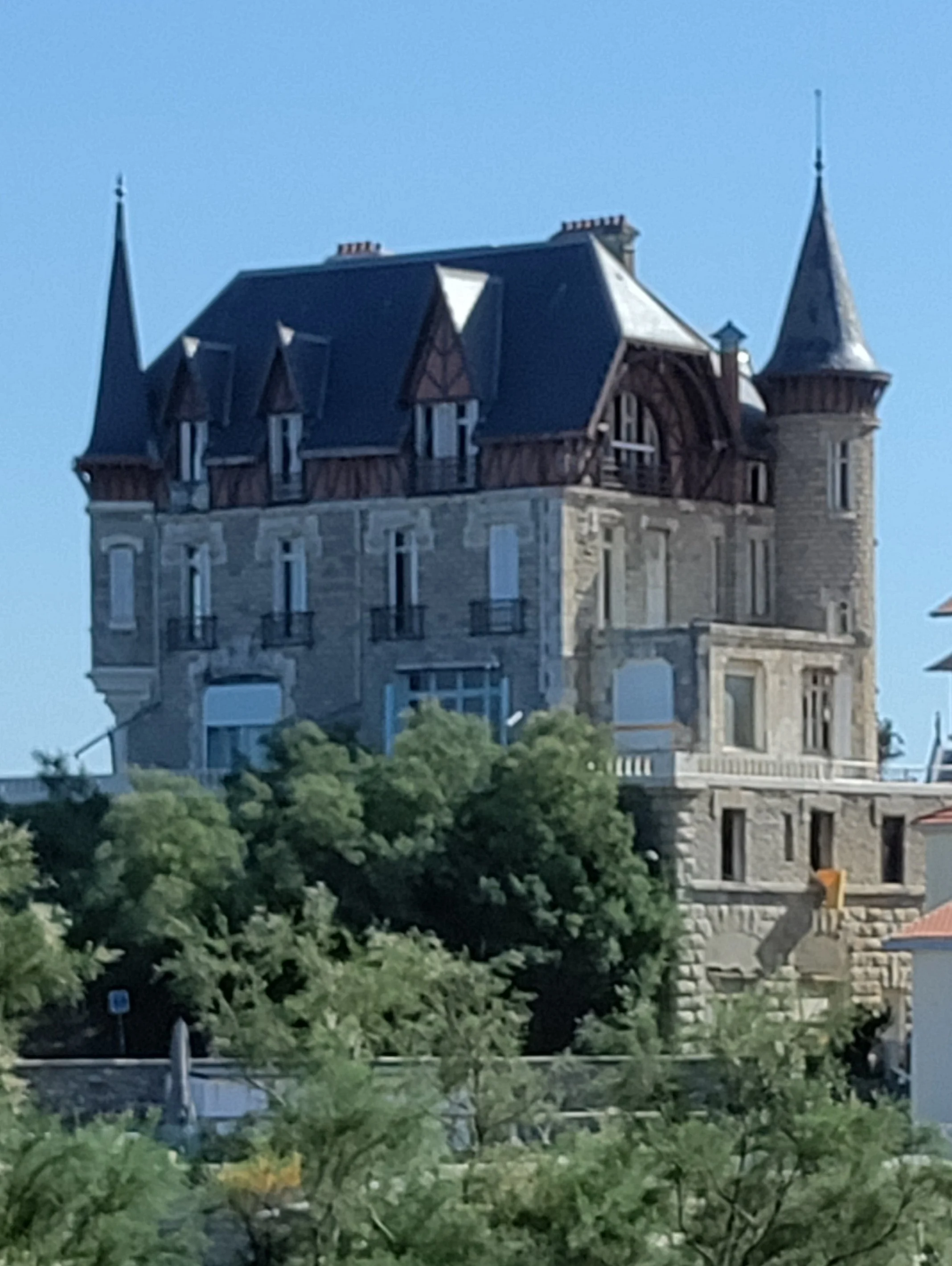 Biarritz:  Not our hotel:)