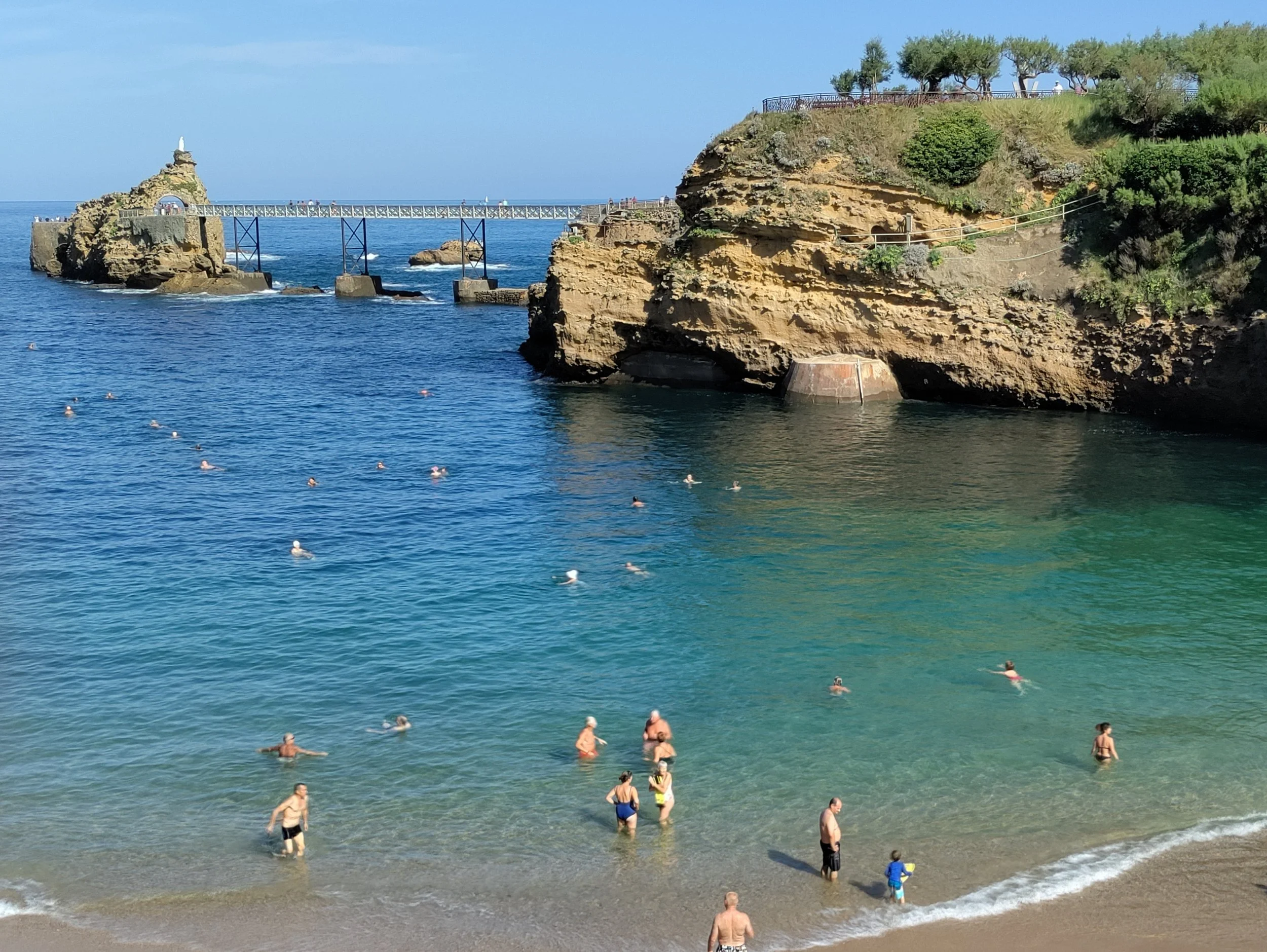 Biarritz:  small cove beach
