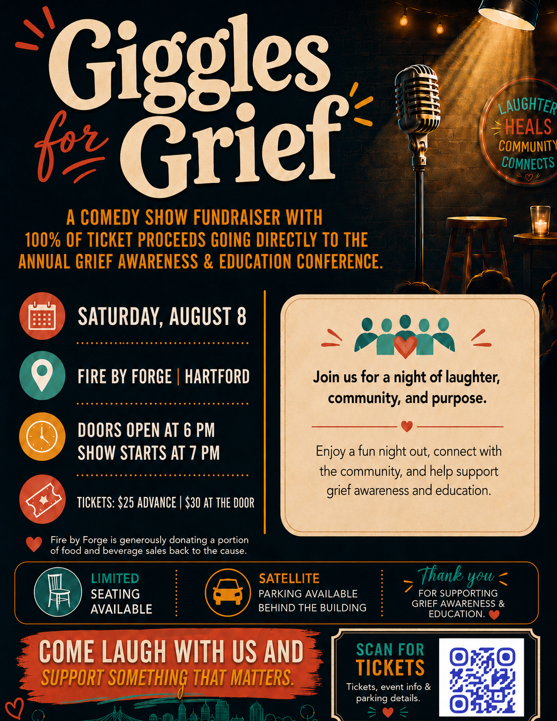 Giggles for Grief-Comedy Show Fundraiser