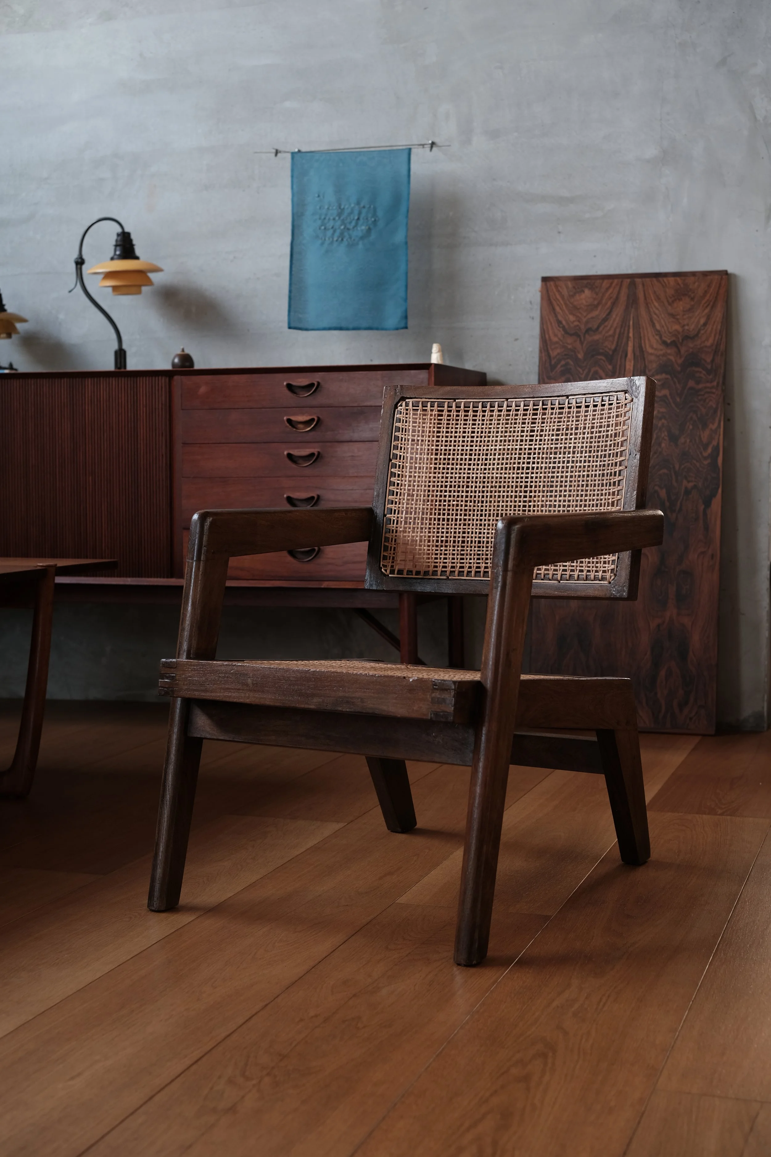 Pierre Jeanneret, Armchair in cashew for Chandigarh (1960s)