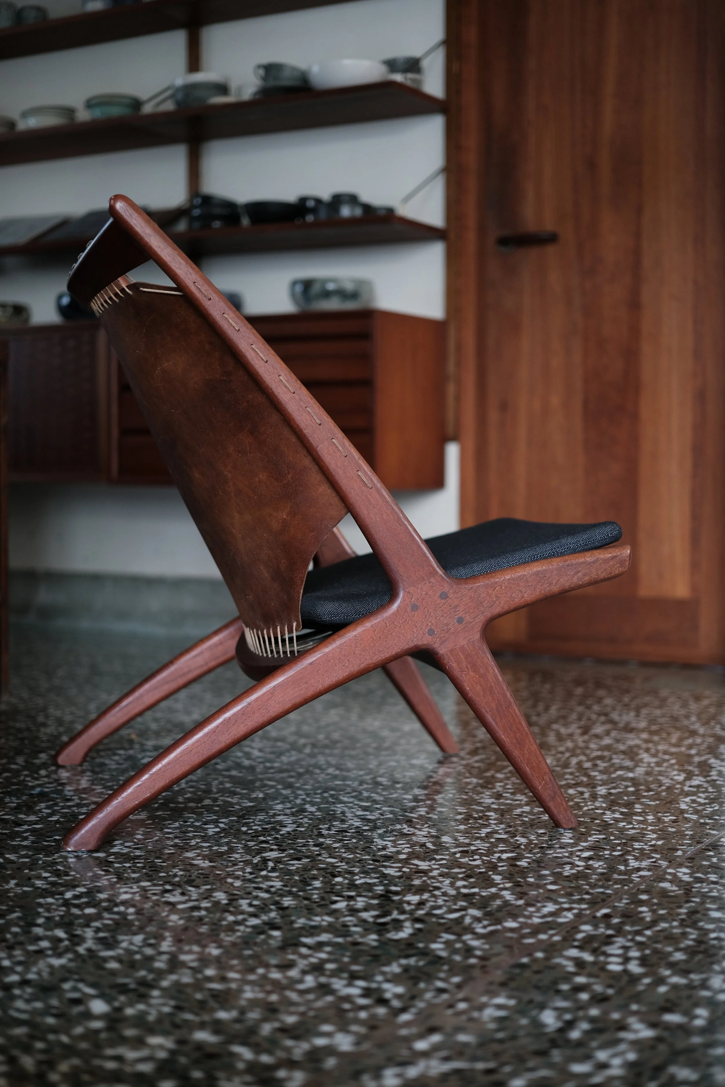 Fredrik Kayser, "Krysset" chair in teak (1950s)