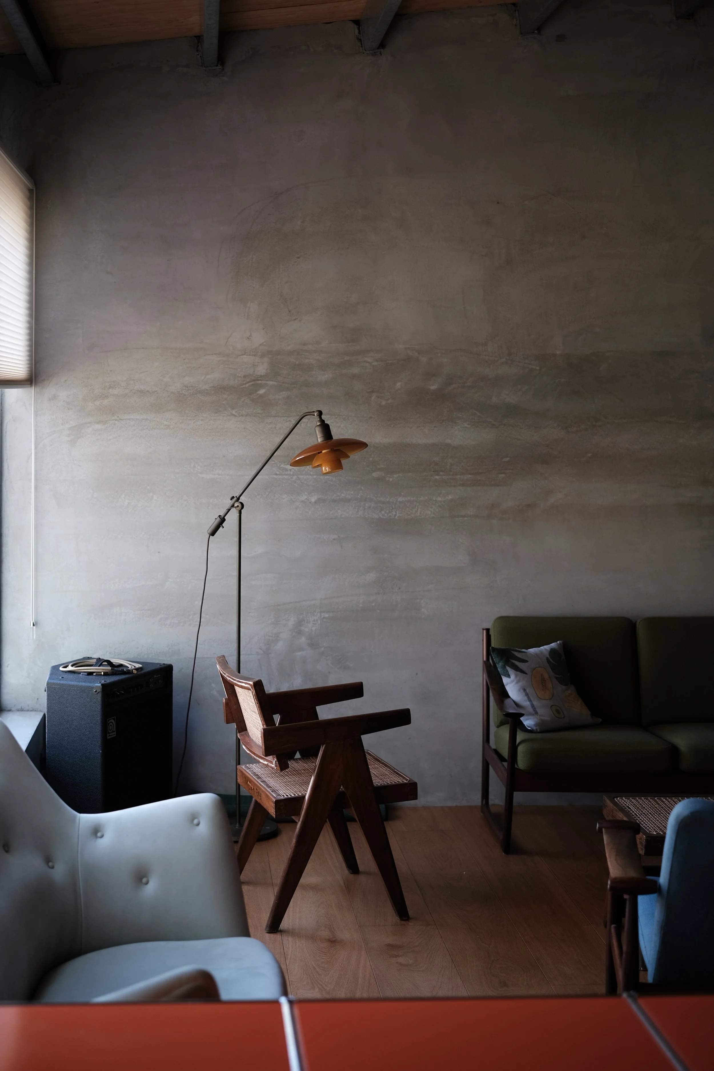 Pierre Jeanneret, V-leg float back chair in teak for Chandigarh (1950s)