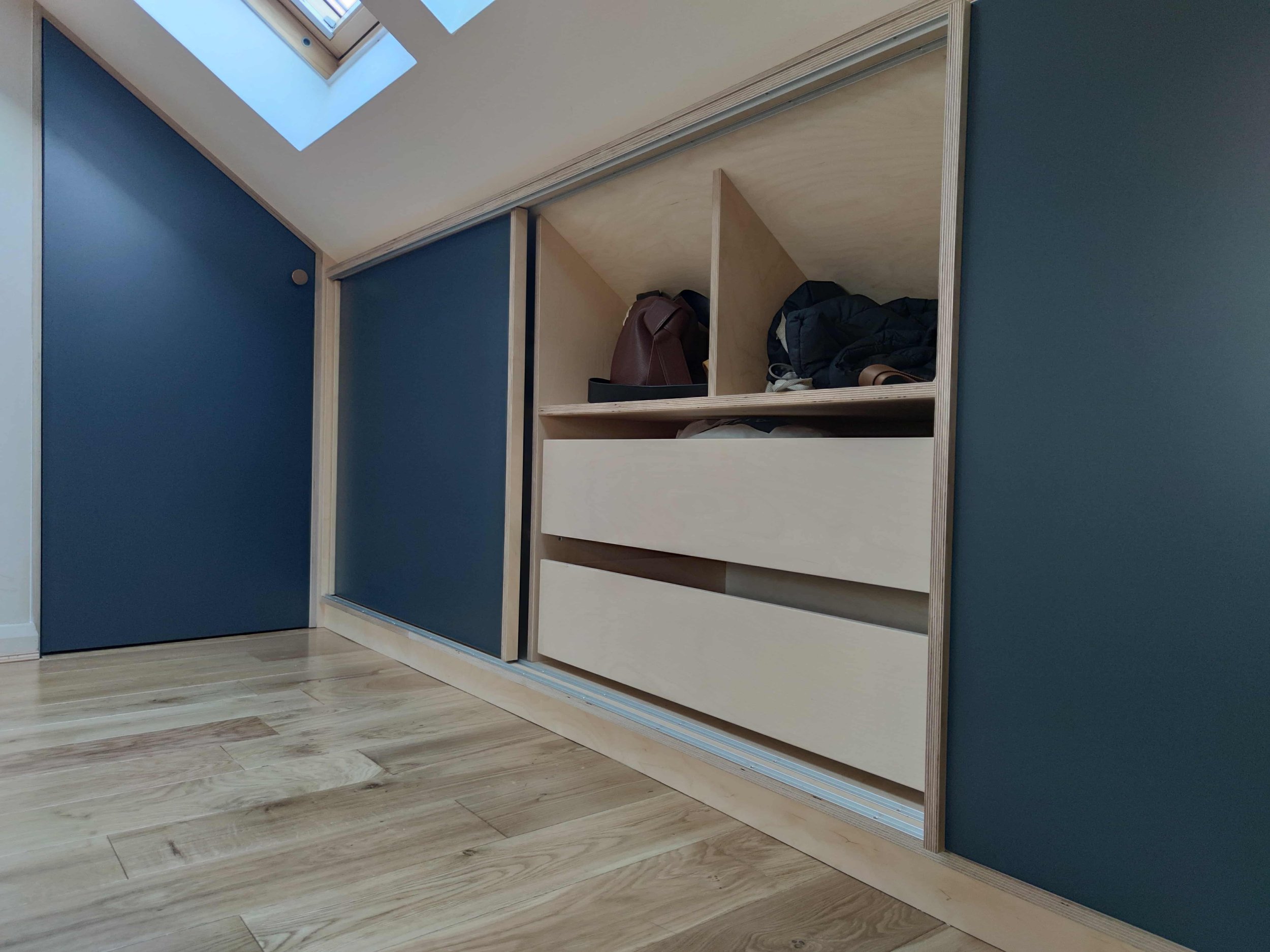 Bespoke loft wardrobe Finsbury Park