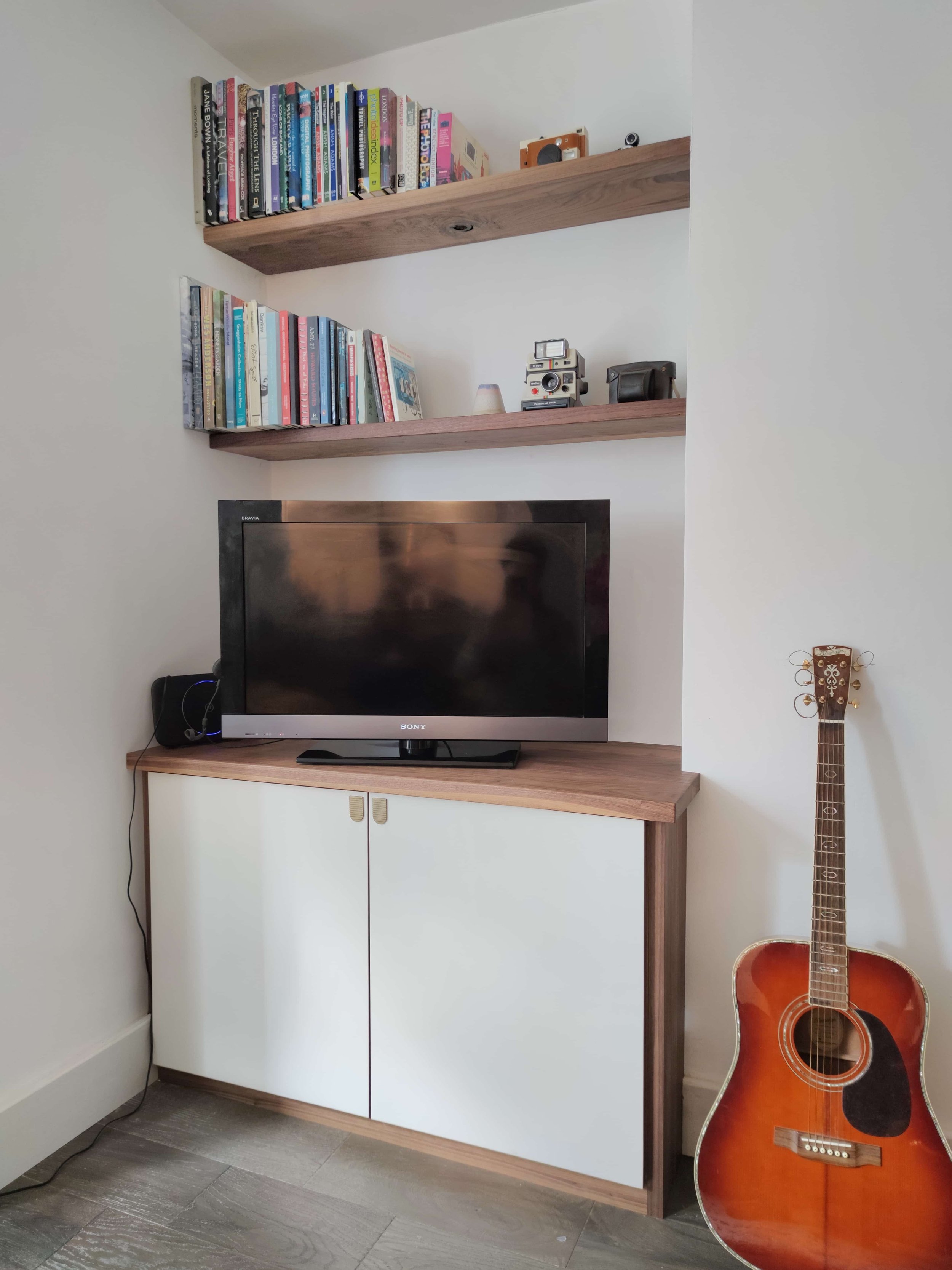 Custom alcove cupboards shelves