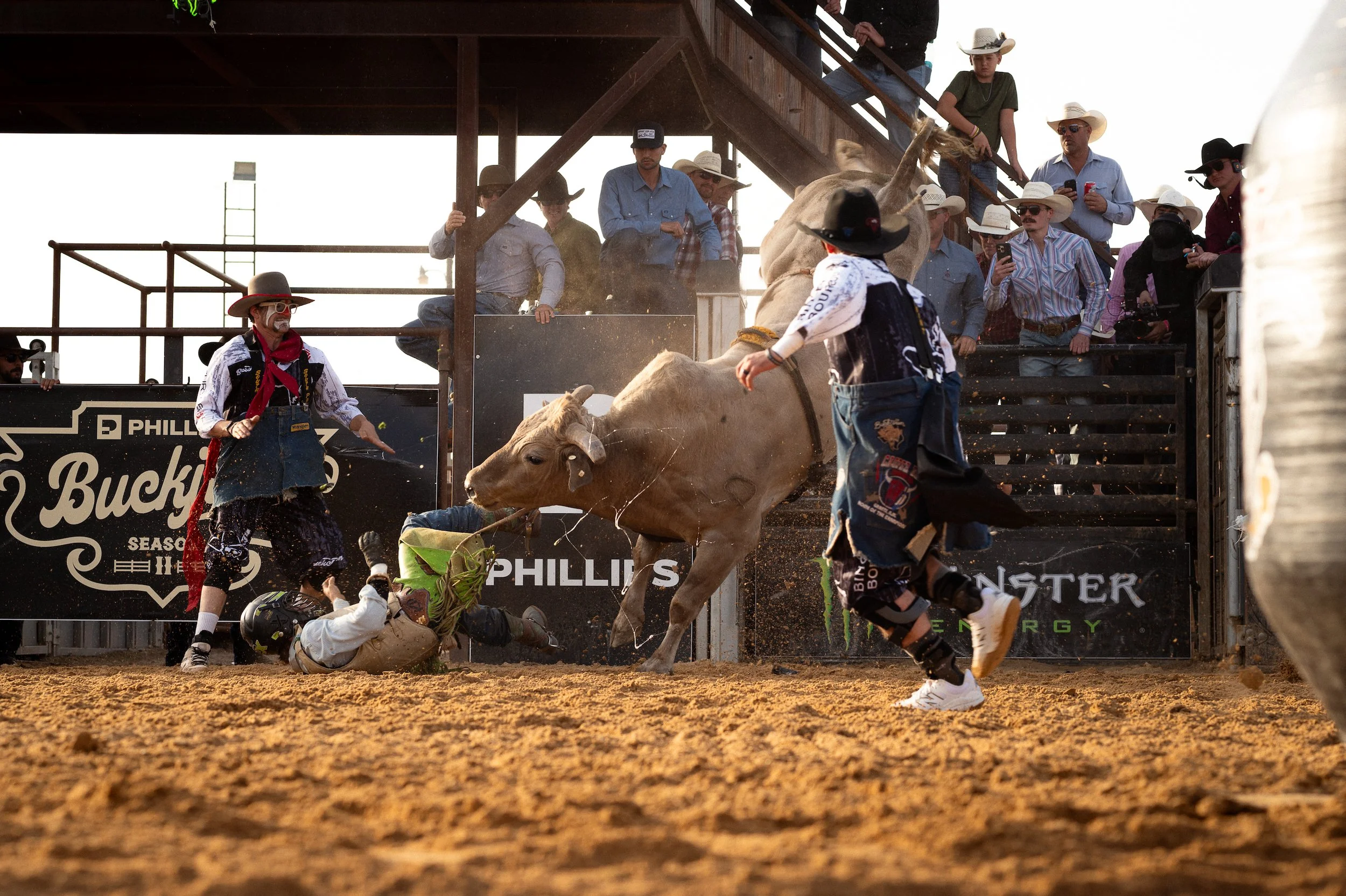 Stephenville Texas - Bullrider thrown off 