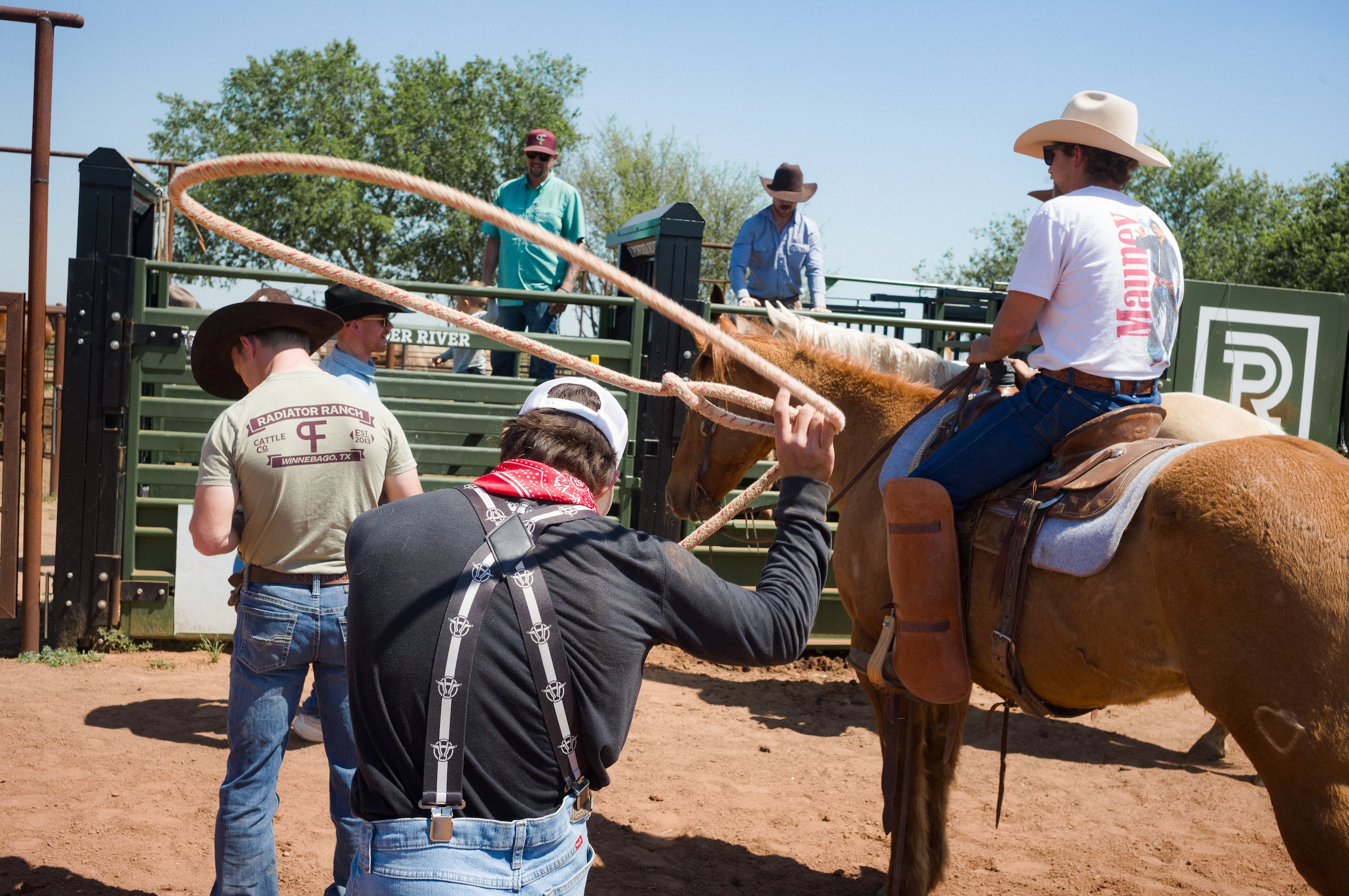 Winnebago Texas - Lasso training in the Arena