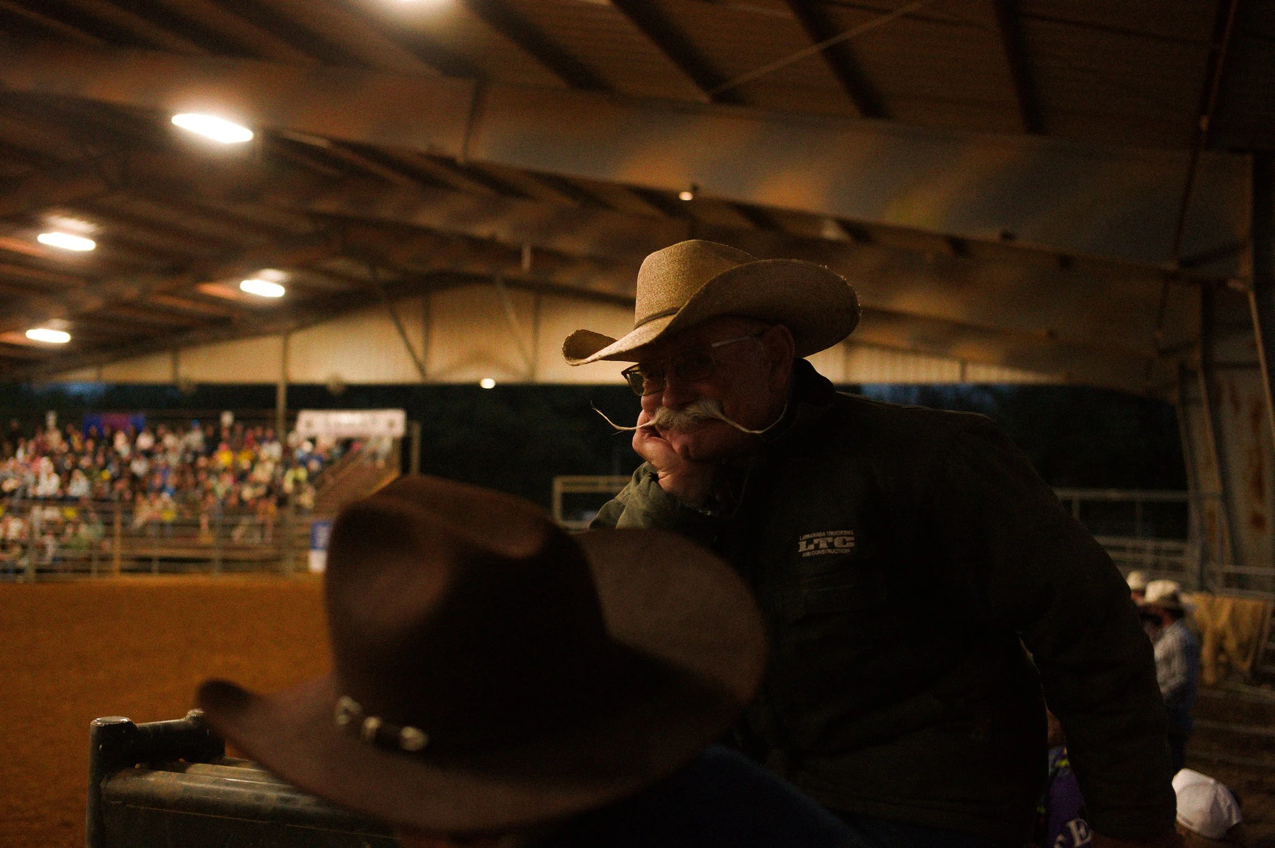 Bulverde Texas - chute superviser looking at the camera
