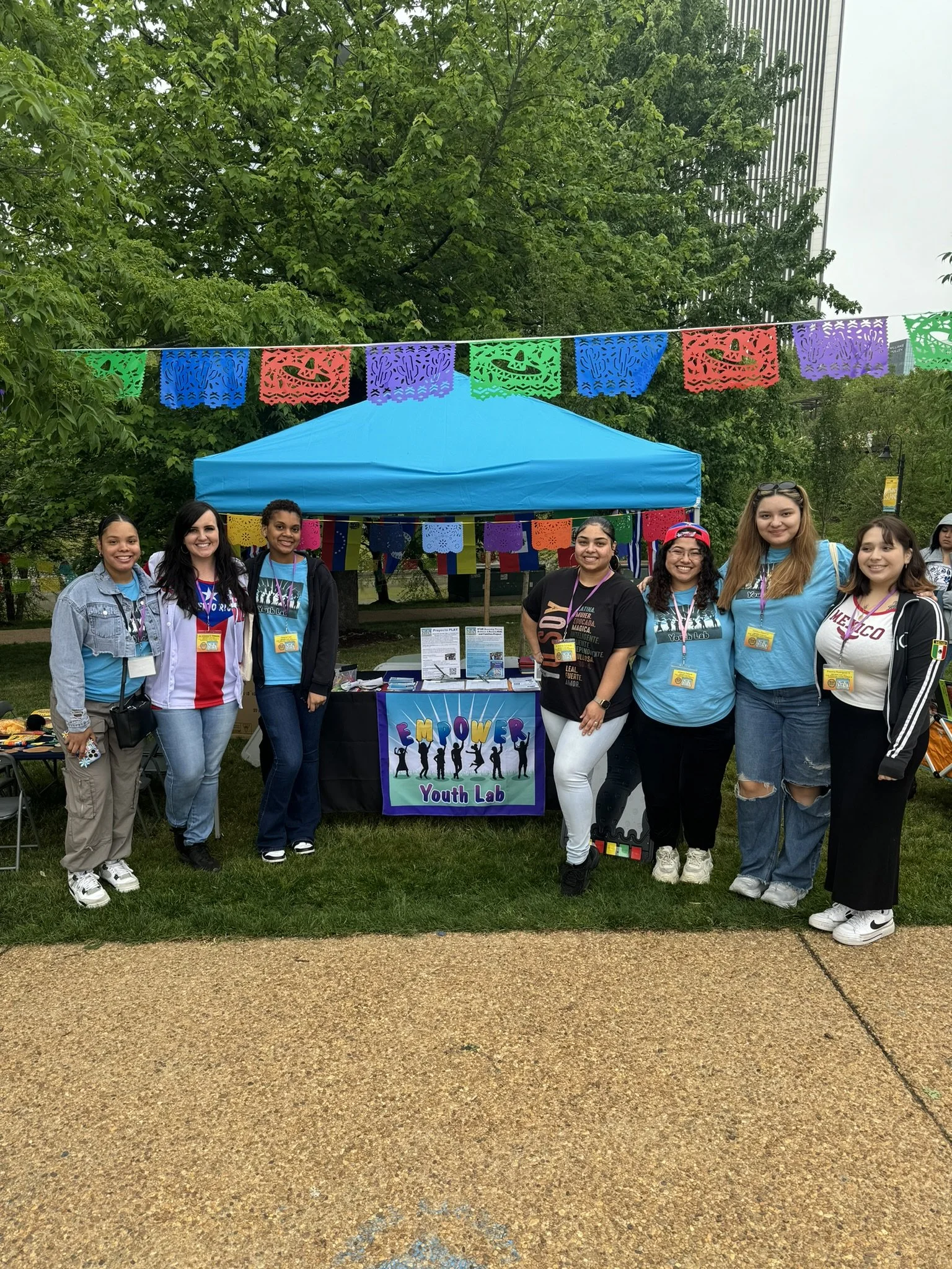 Our whole lab was out for the ¿Què Pasa? Festival, a local celebration of Latine culture, and it was so much fun!