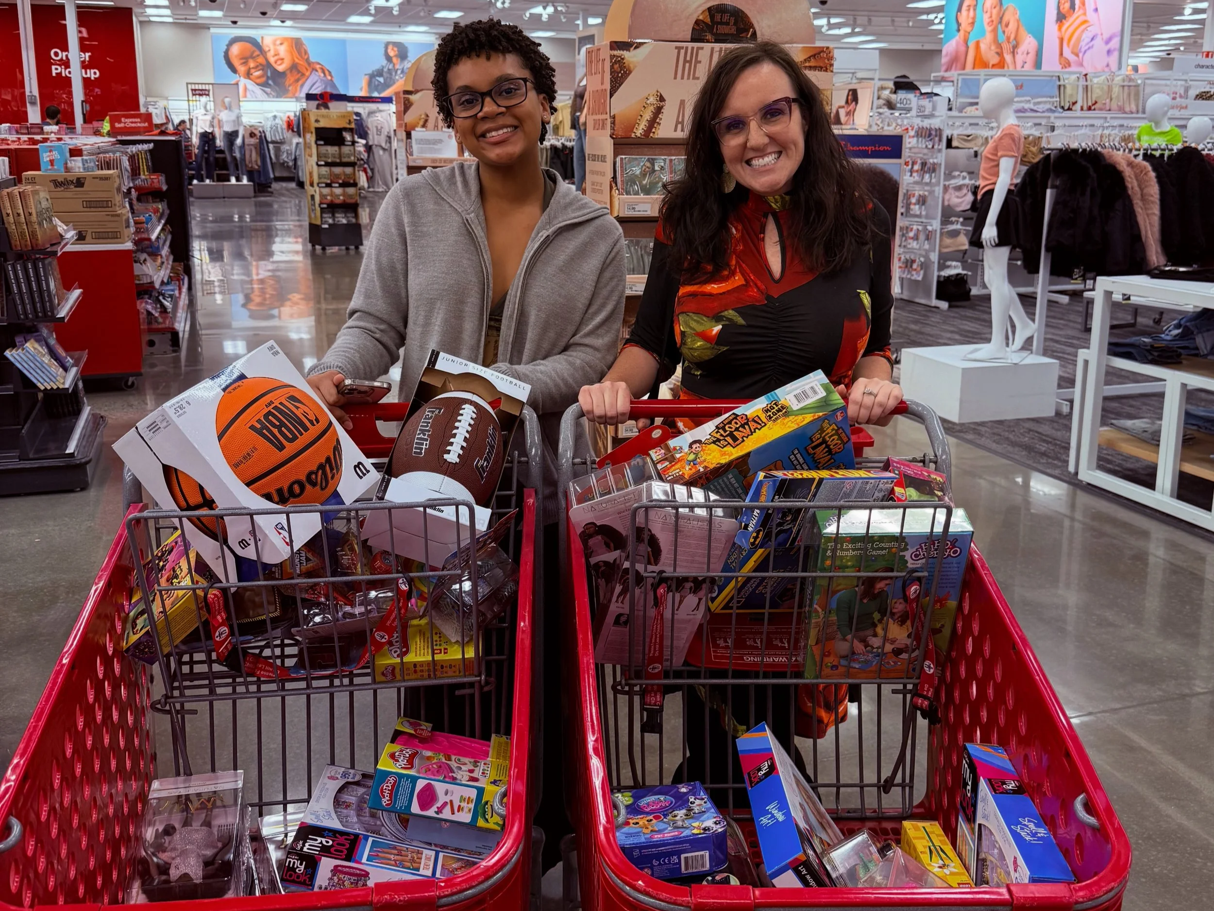 Amaria & Dr. Williams went on a shopping spree for toys! Any kids who participate in our study get to pick a toy from our collection as a thank you