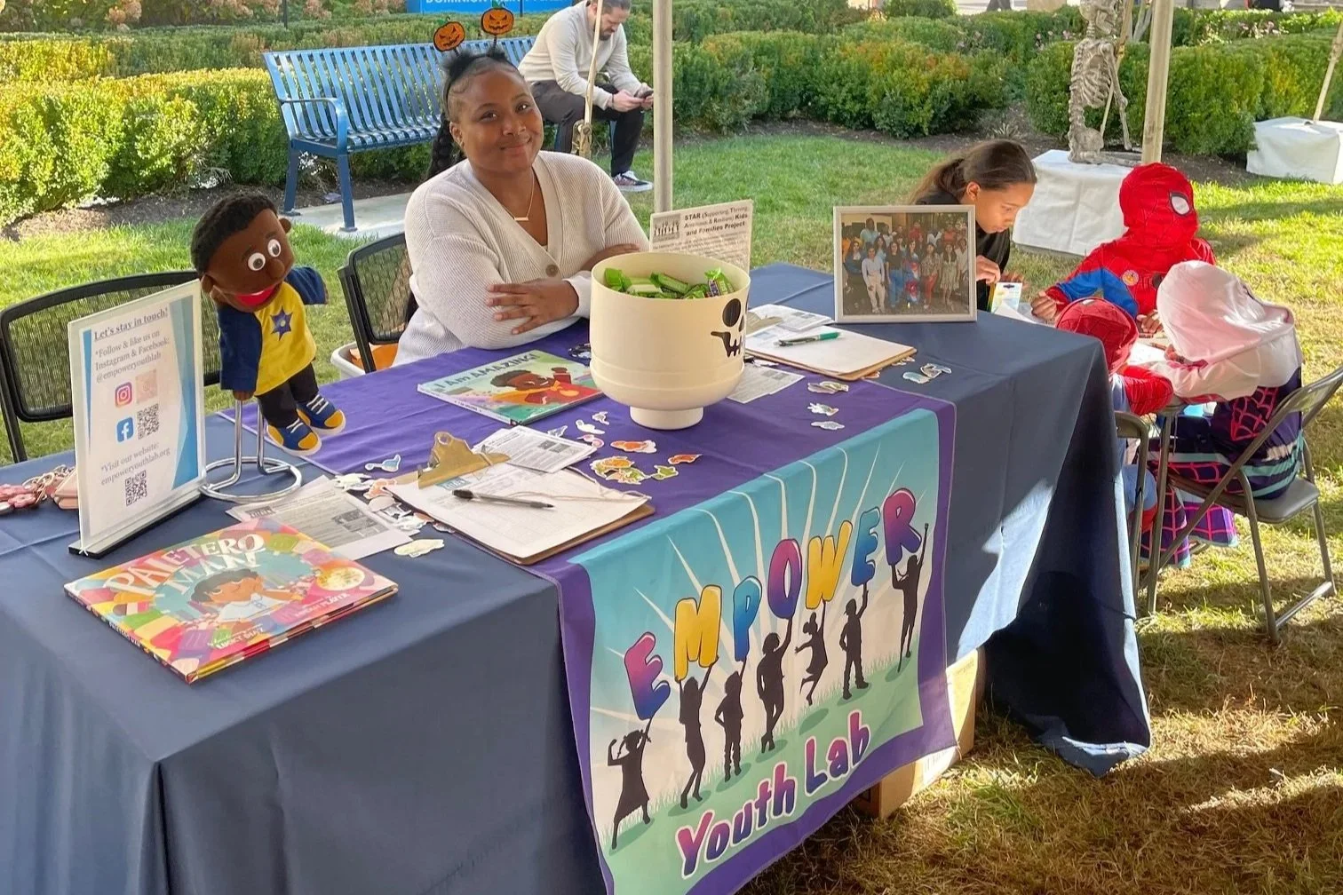 We had lots of prizes for kids and lots of fun talking to caregivers