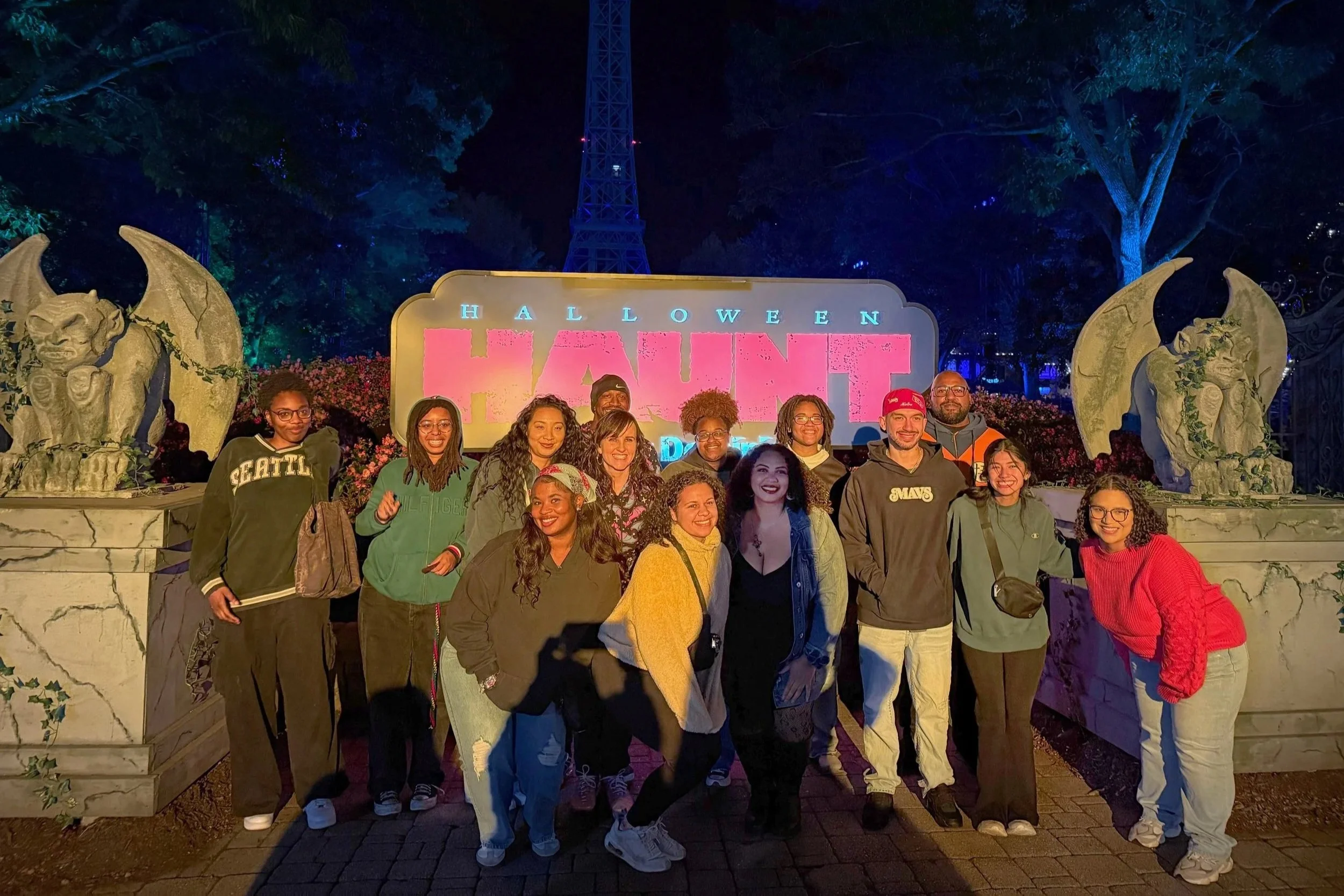 Our lab headed to the Halloween Haunt with the SHIELD Lab!