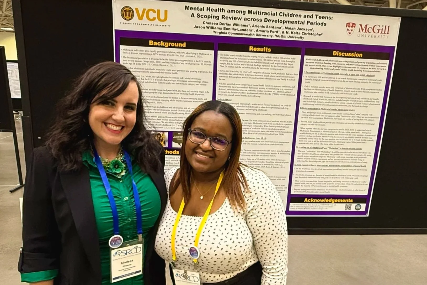 Dr. Williams met up with incoming PhD student Raven at the conference!