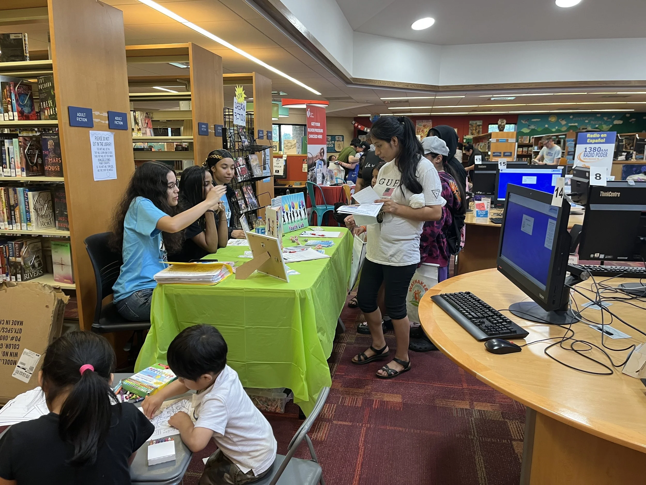 We had the best day at Día de los Niños/Día de los Libros (Children's Day/Book Day) at the library talking to families