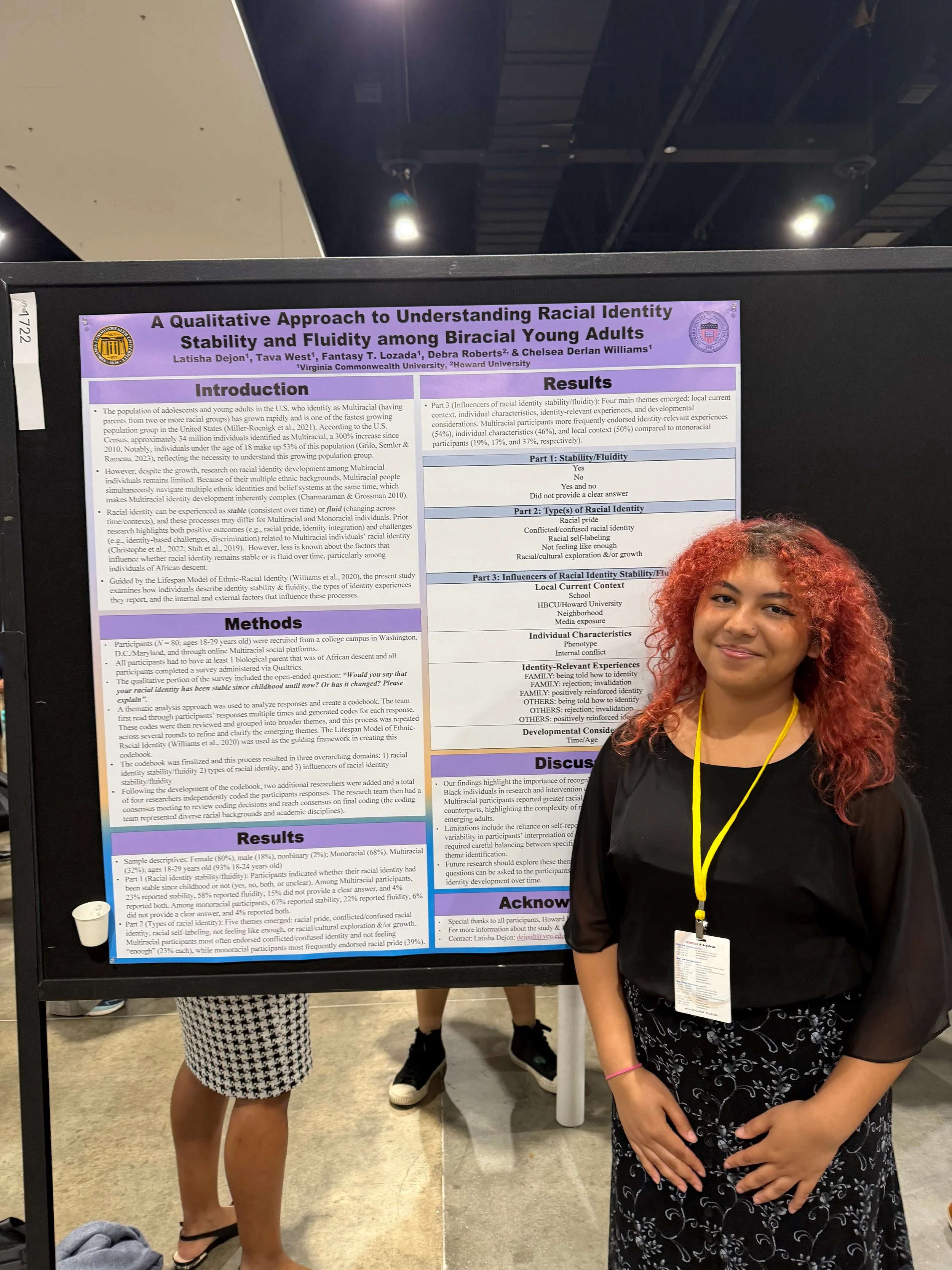 Latisha presented on A Qualitative Approach to Understanding Racial Identity Stability and Fluidity among Biracial Young Adults.