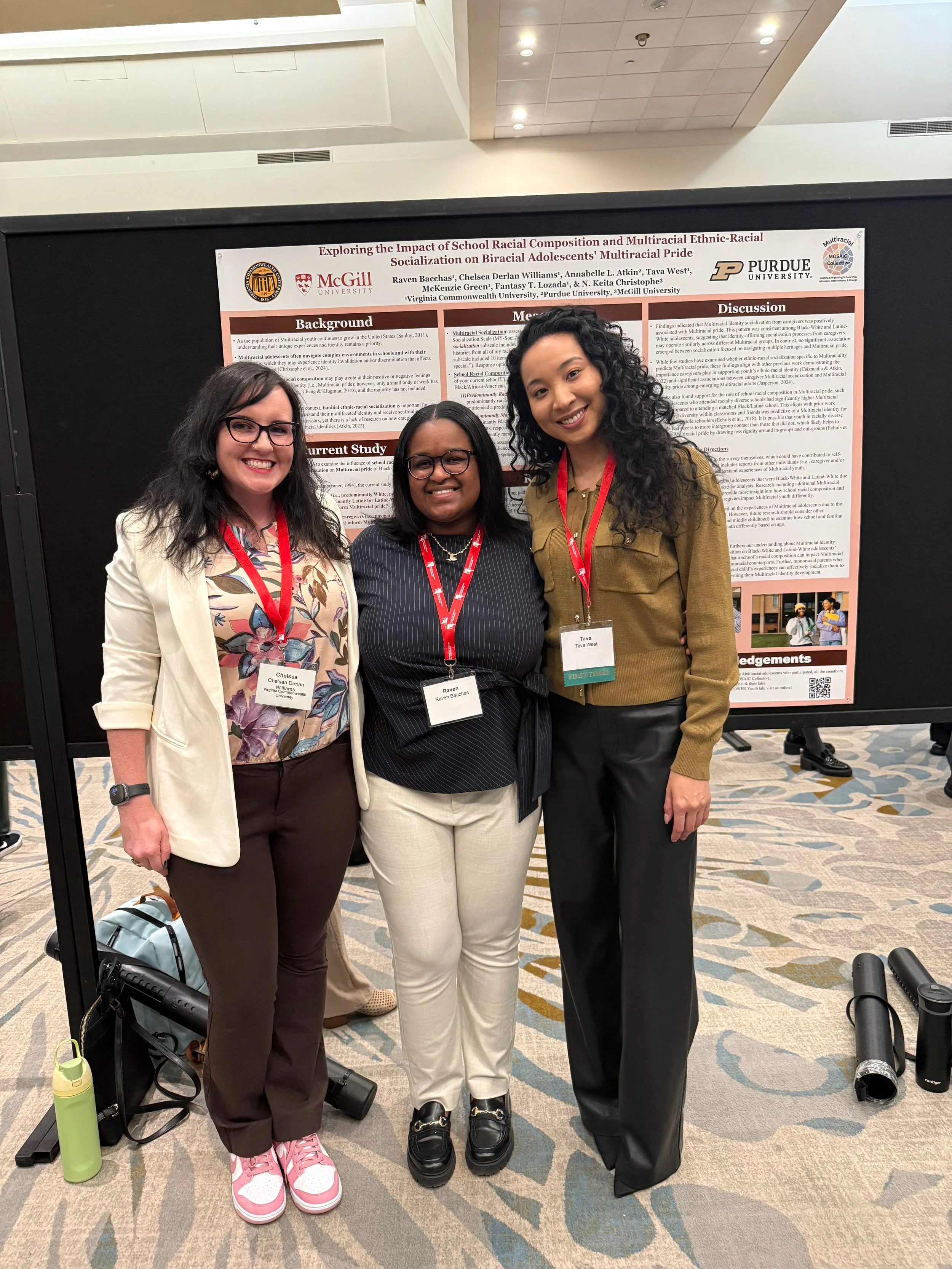 Raven presented on Exploring the impact of school racial composition and Multiracial ethnic-racial socialization on Biracial adolescents' Multiracial pride