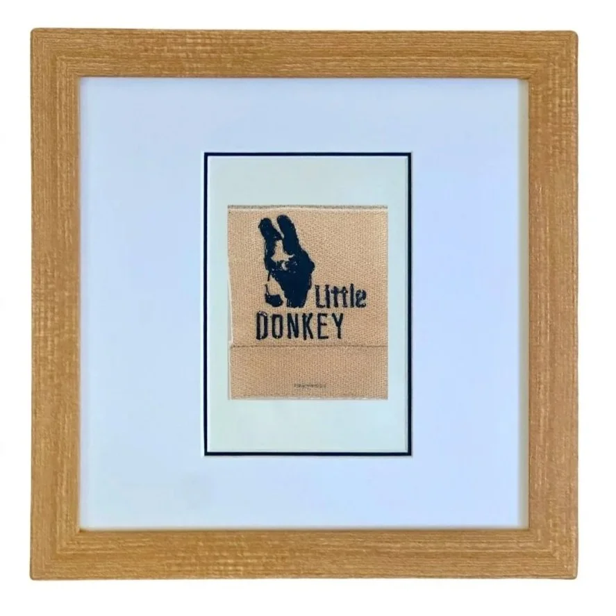 Embroidered Little Donkey Matchbook