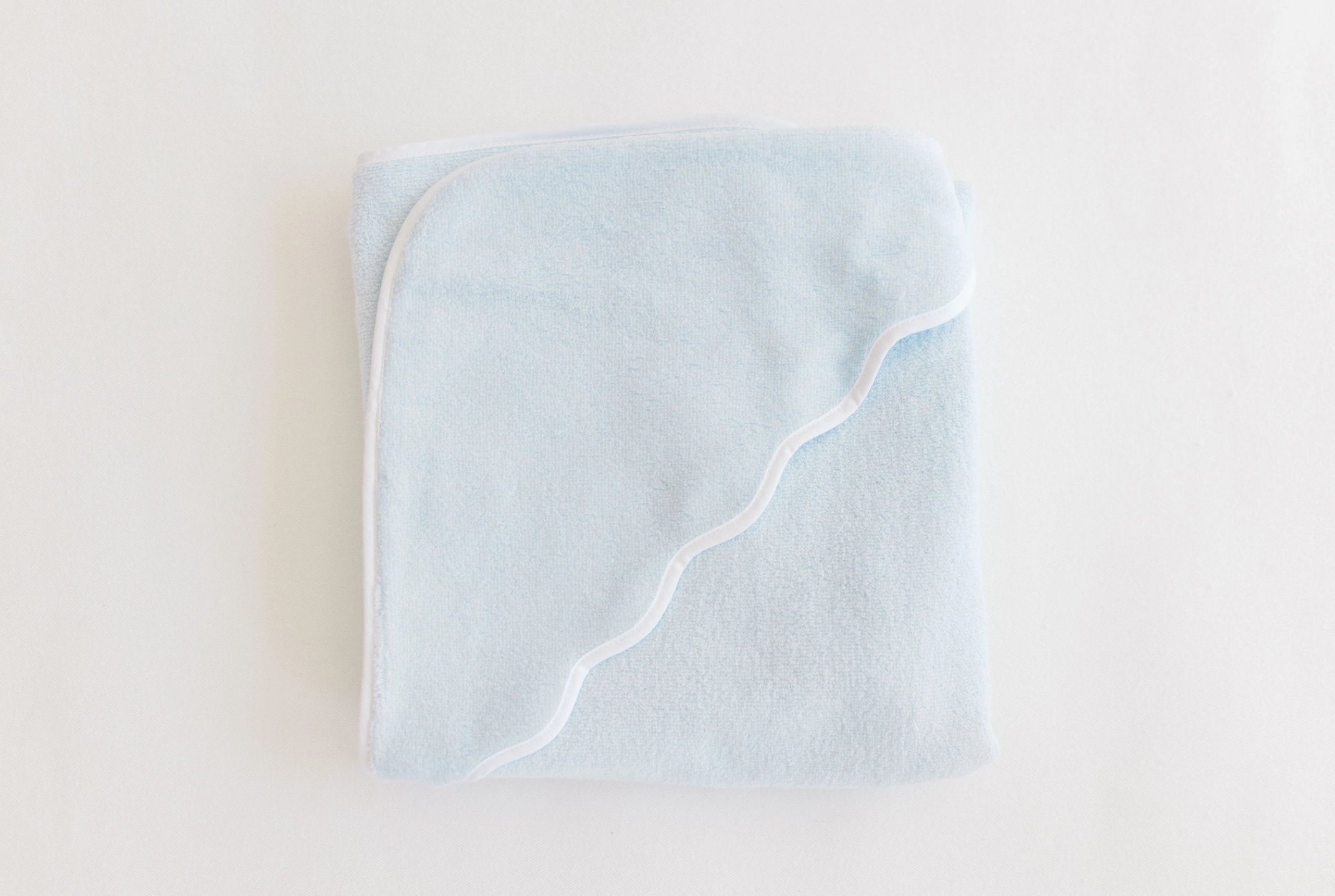 Terry Tots Hooded Towel Blue With White Trim.png