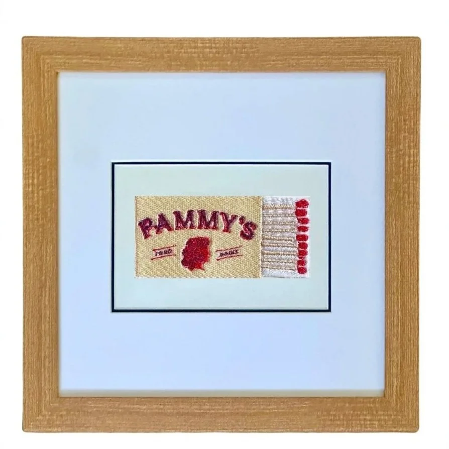 Embroidered Pammy's Matchbook