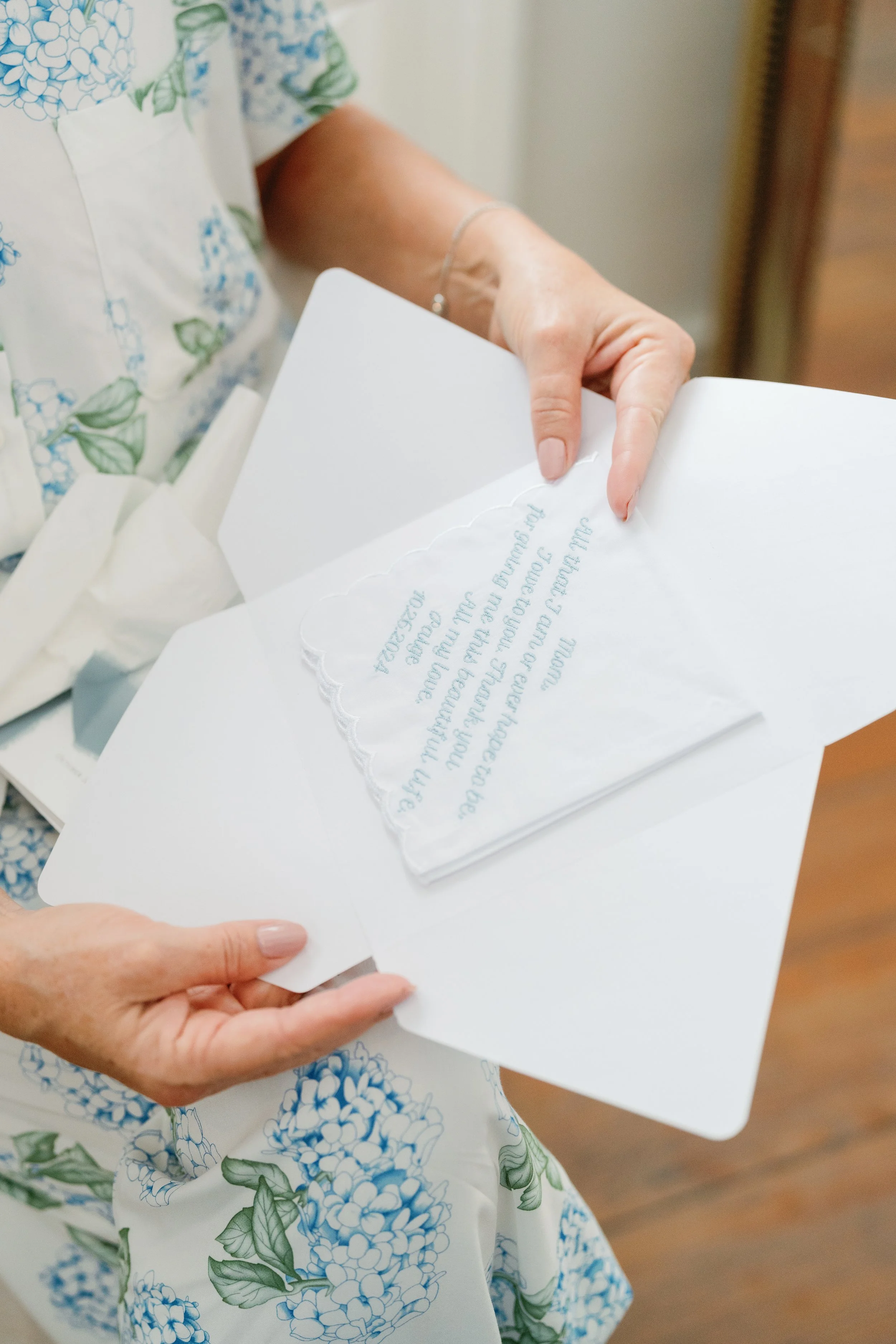 Embroidered handkerchief for the mother of the bride.JPG