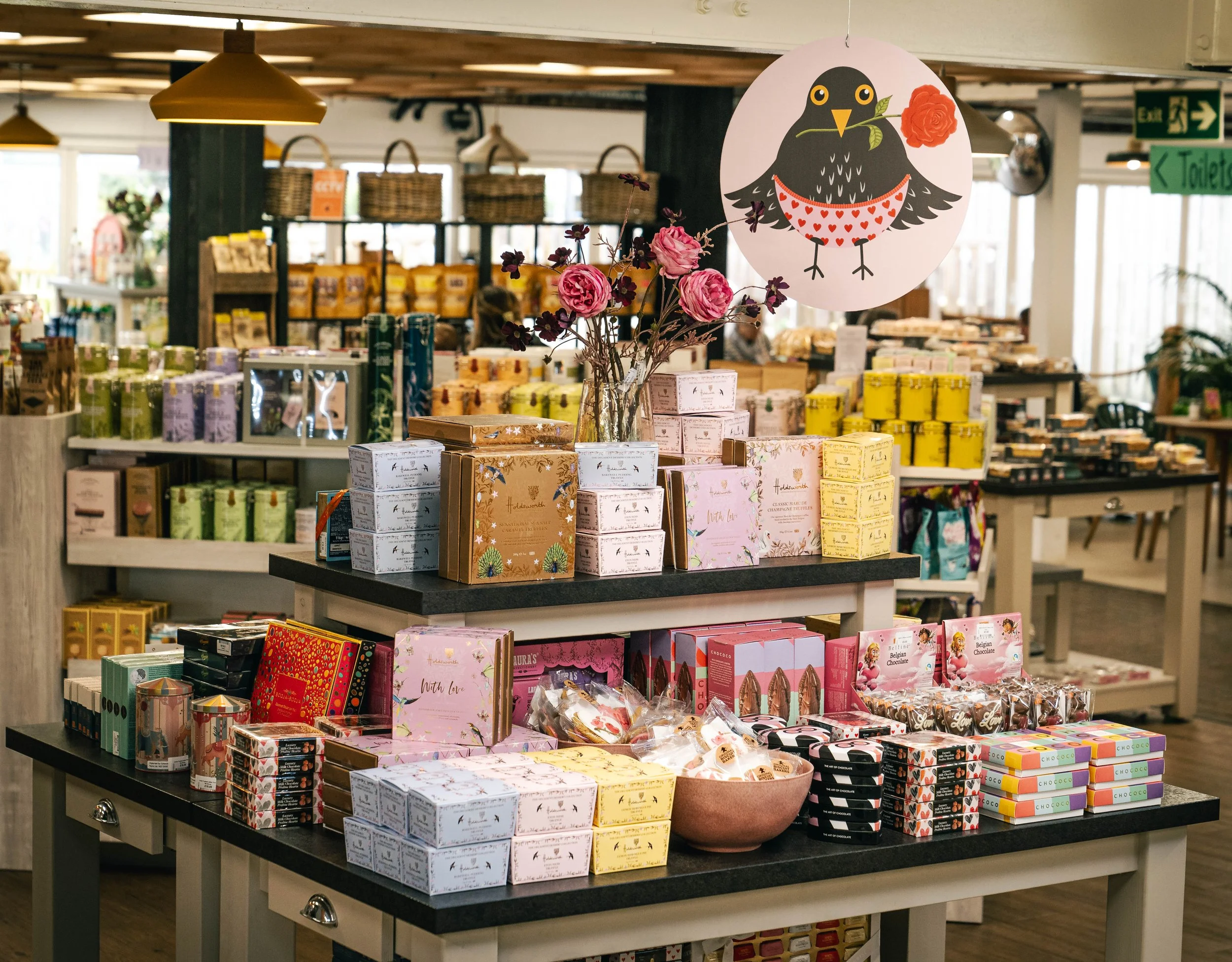 A shop floor display to represent the consultancy and coaching for executives working in retail and hospitality