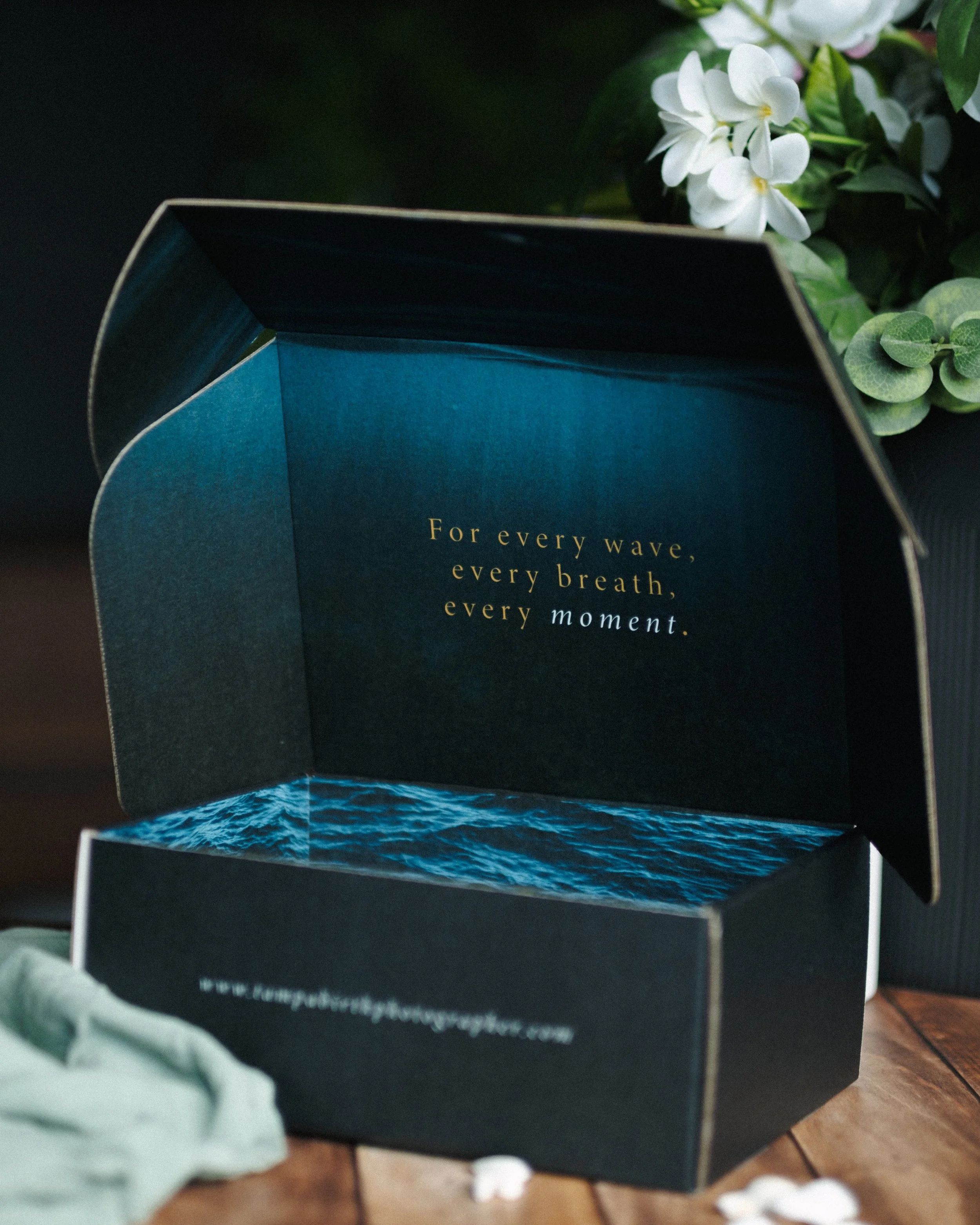 A little something I&rsquo;ve been quietly working on behind the scenes lately&hellip;
An all new welcome box for my birth clients. 
I wanted the first thing they receive from me to feel intentional. A little grounding. A little ocean energy. A remin